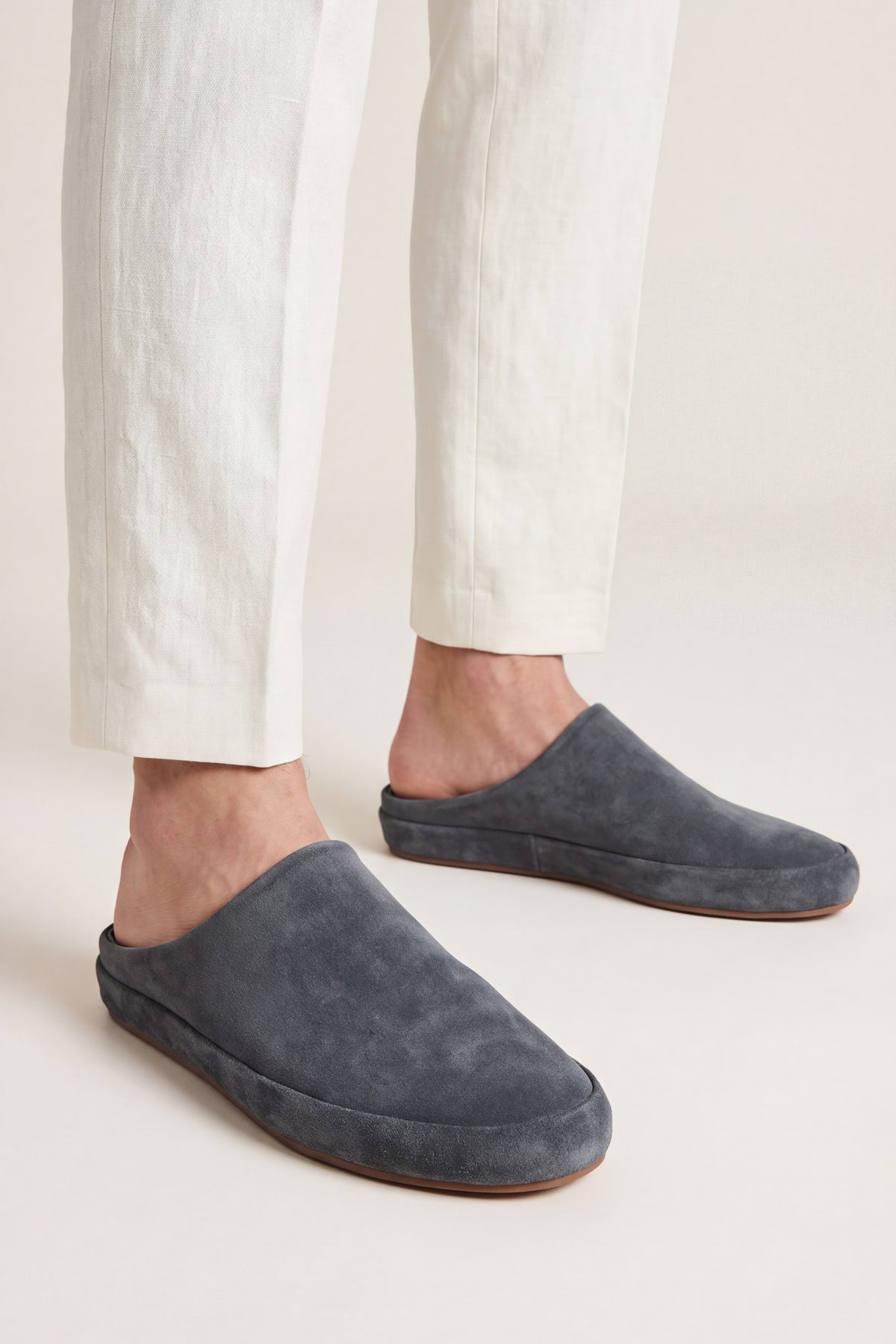 Perugia Suede Mule Grey