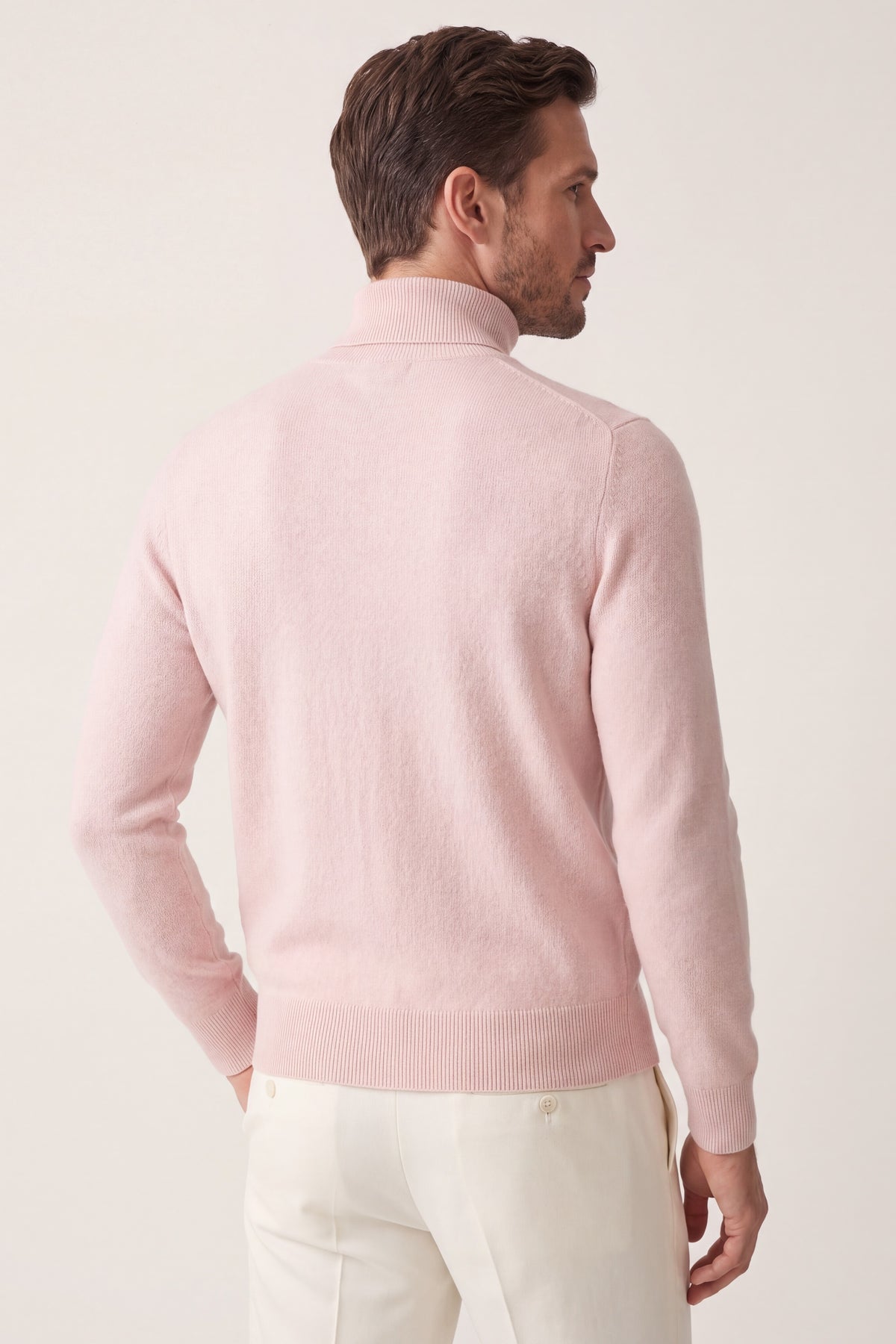 Vercelli Fine Turtleneck Rose