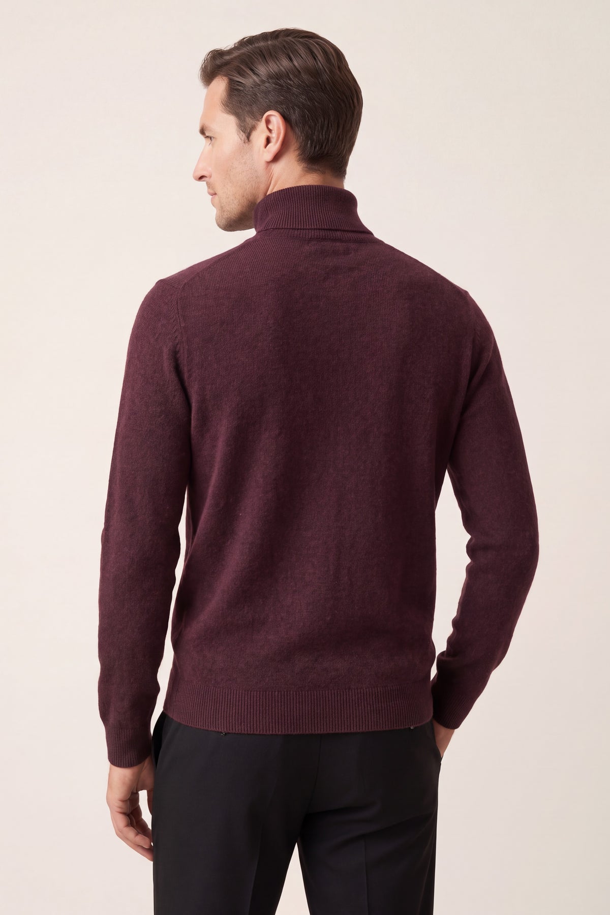 Vercelli Fine Turtleneck Burgundy