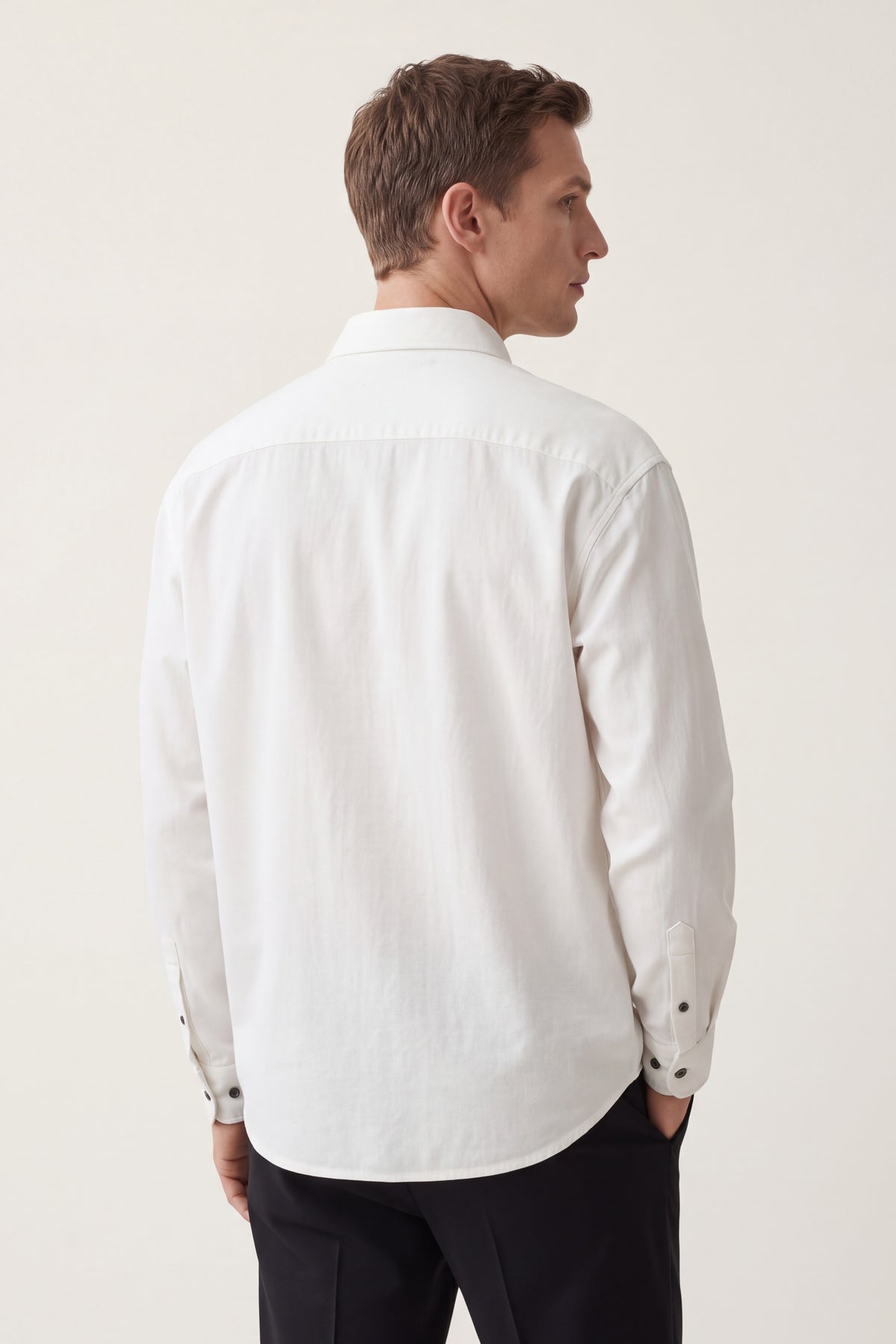 Spoleto Cotton Overshirt White