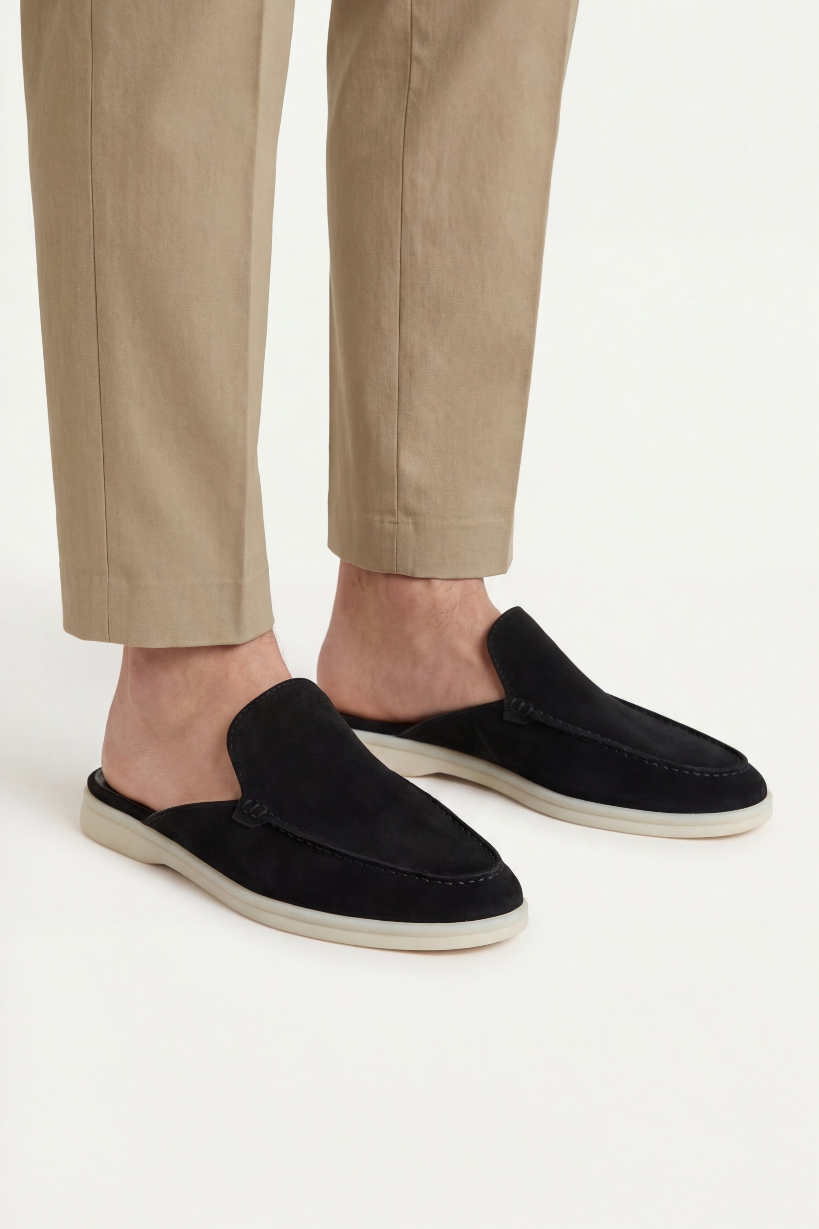 Torino Leather Mule Black