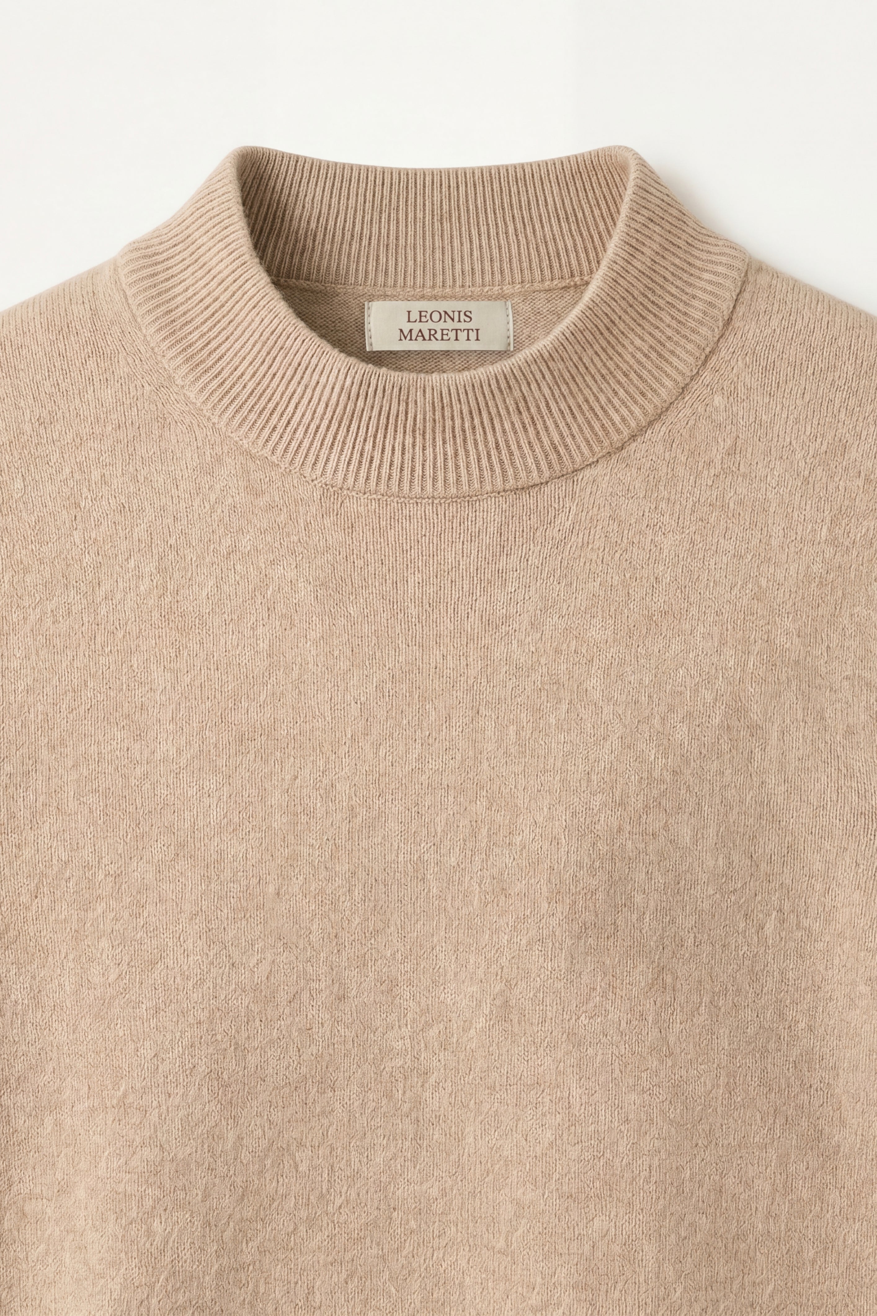 Aurelio Cashmere Knit Tee Beige