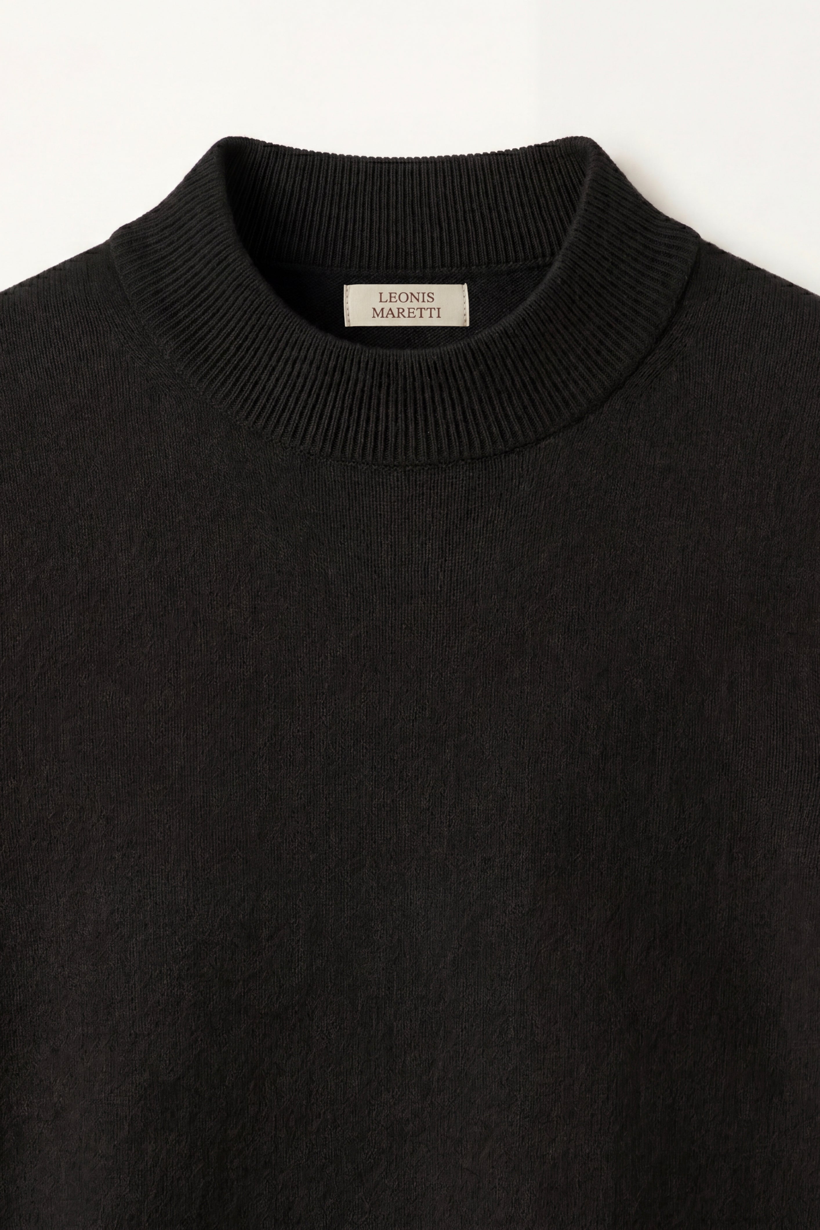 Aurelio Cashmere Knit Tee Black