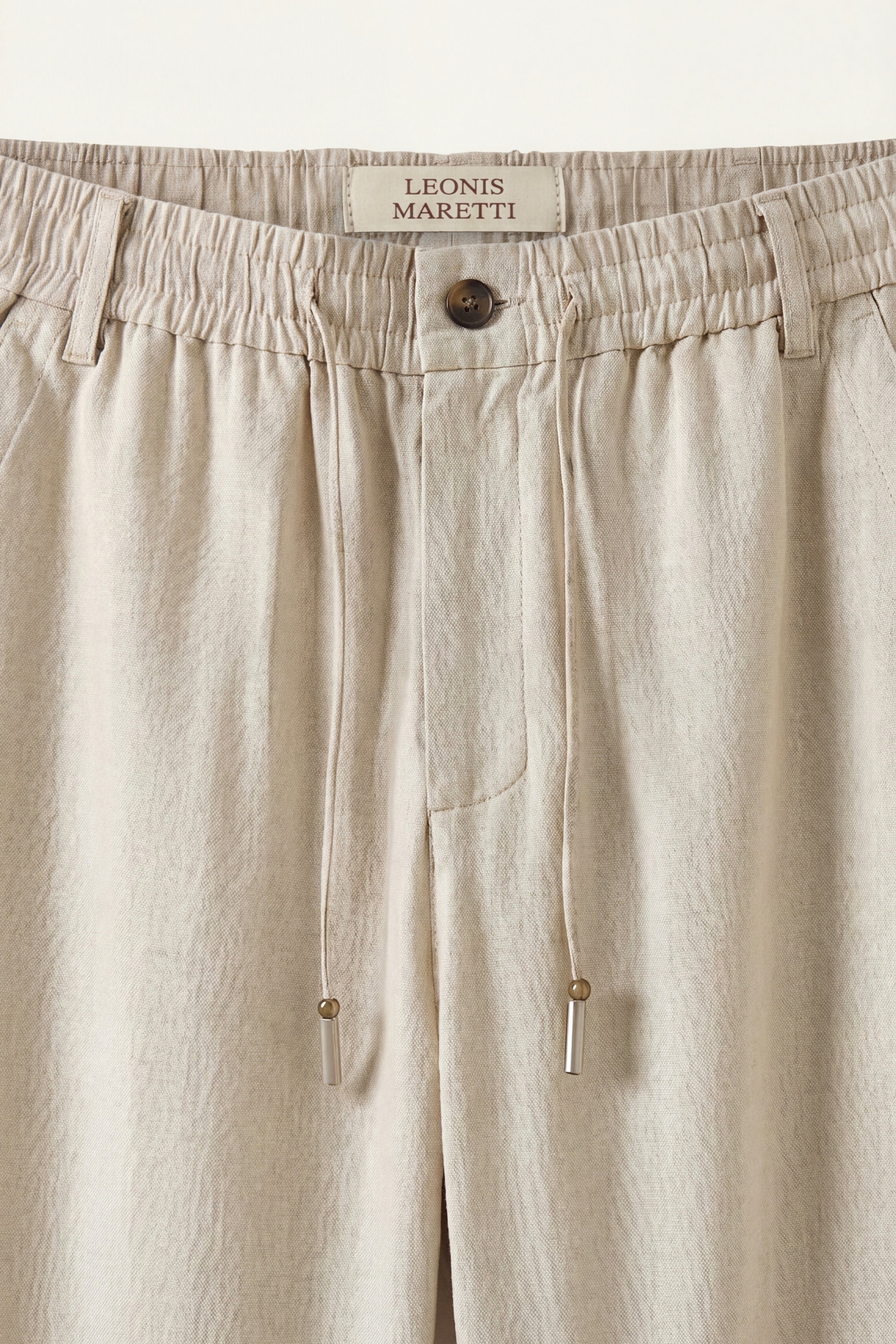 Monteria Stretch Linen Trouser Beige