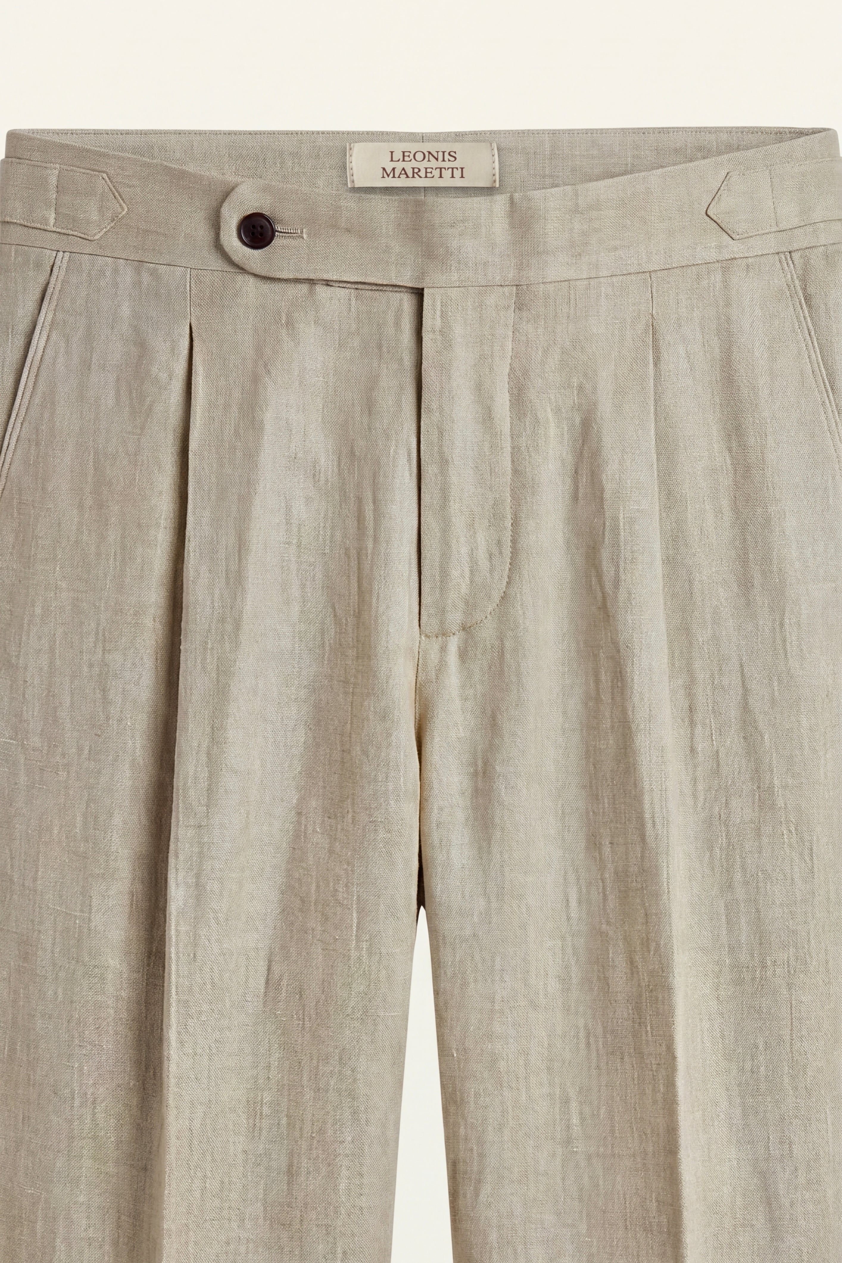 Silano Pleated Trousers Sand