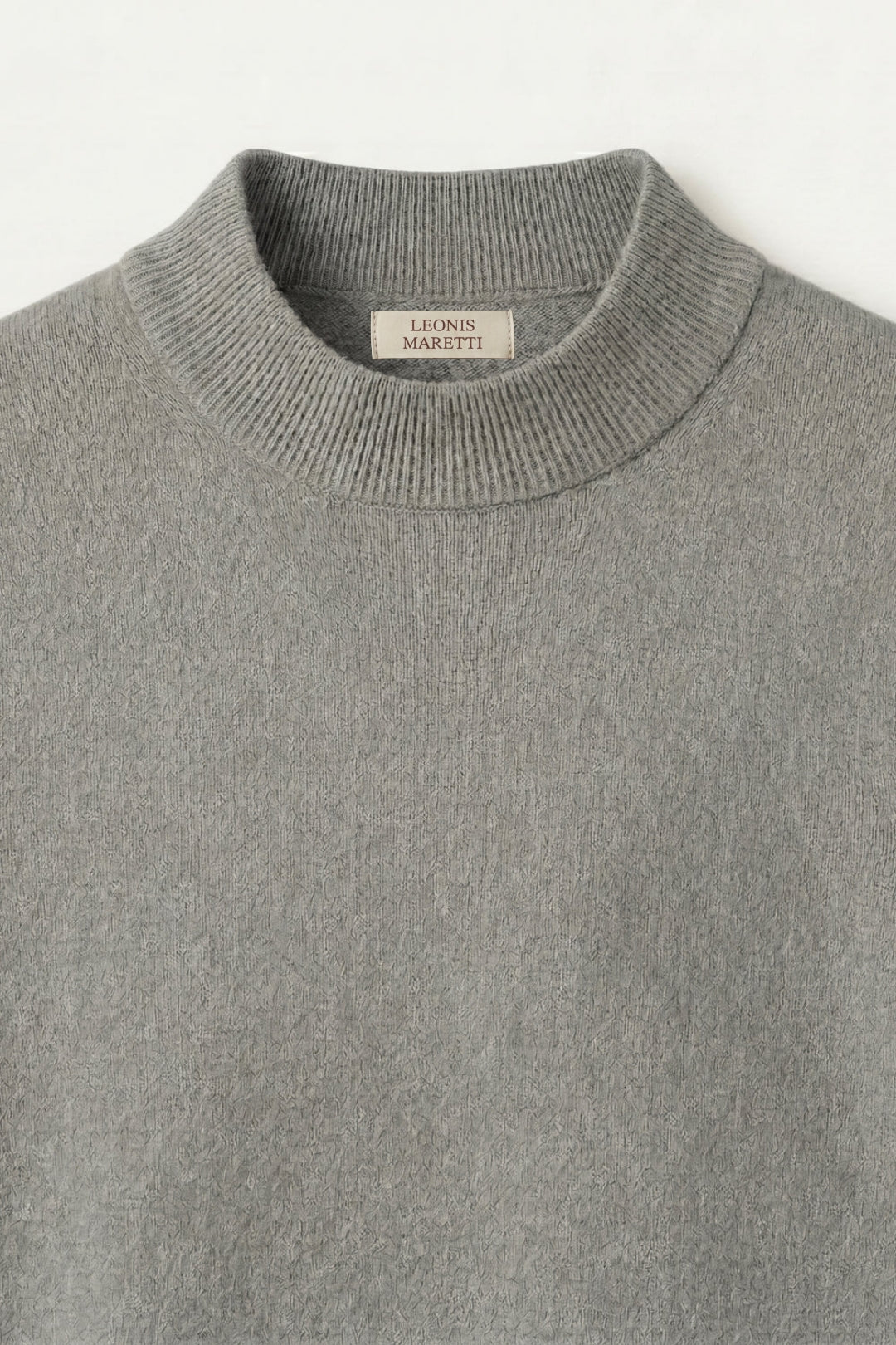 Aurelio Cashmere Knit Tee Ash Grey