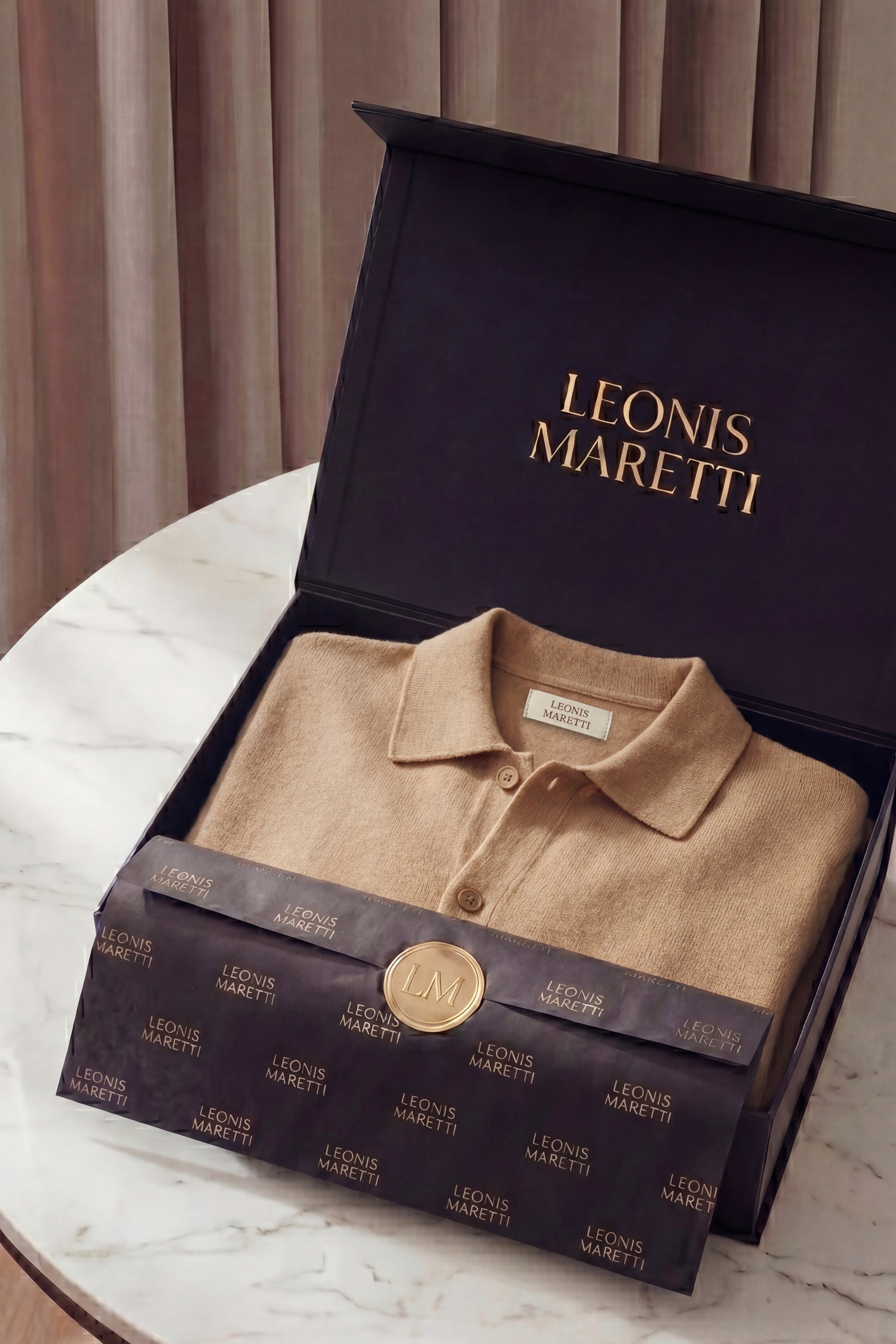 Lorenzo Cashmere Cardigan Camel