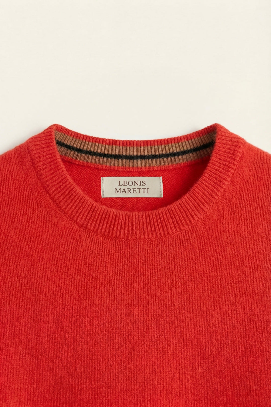 Valeno Cashmere Crewneck Sweater Red