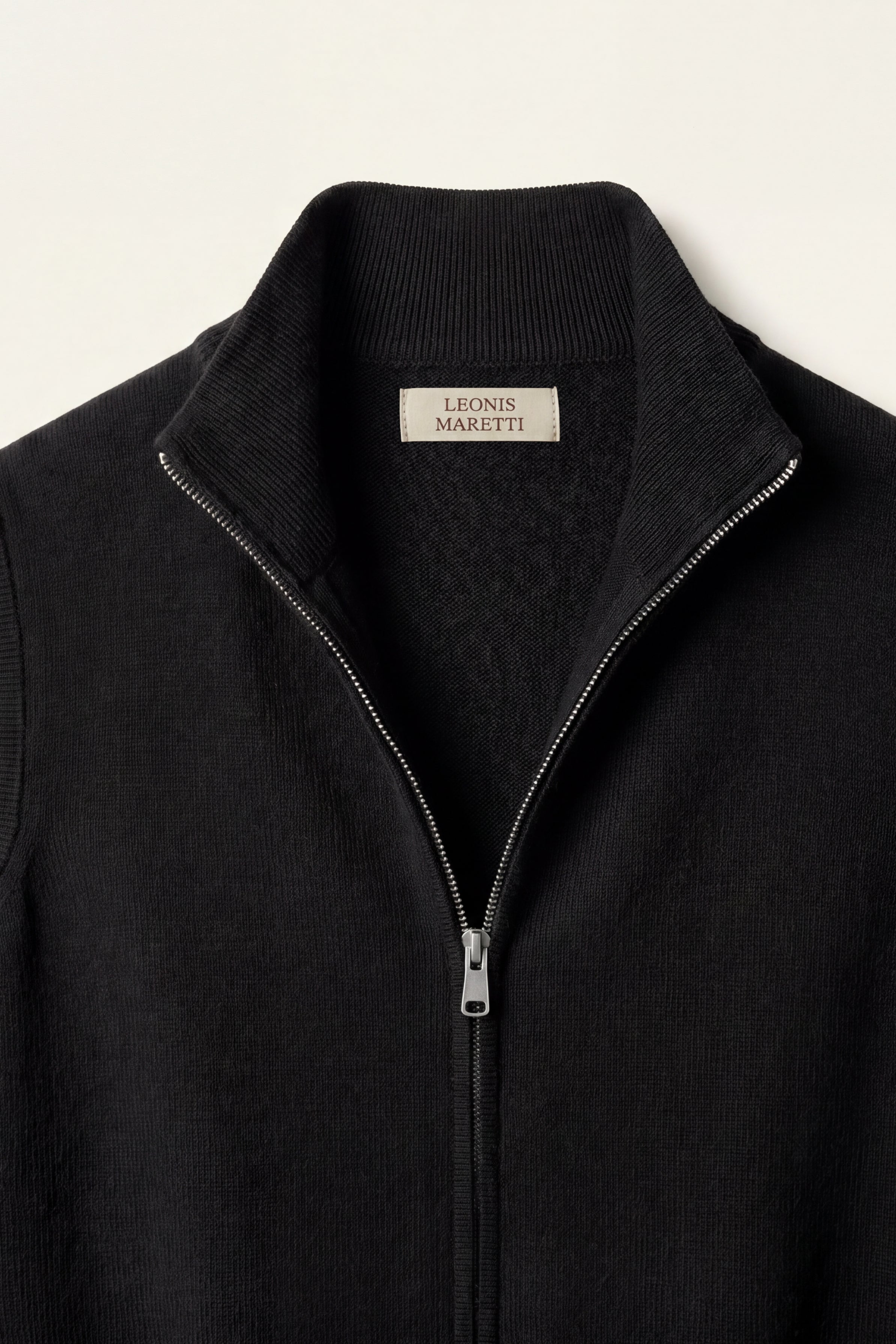 Alberto Merino Zip Vest Black