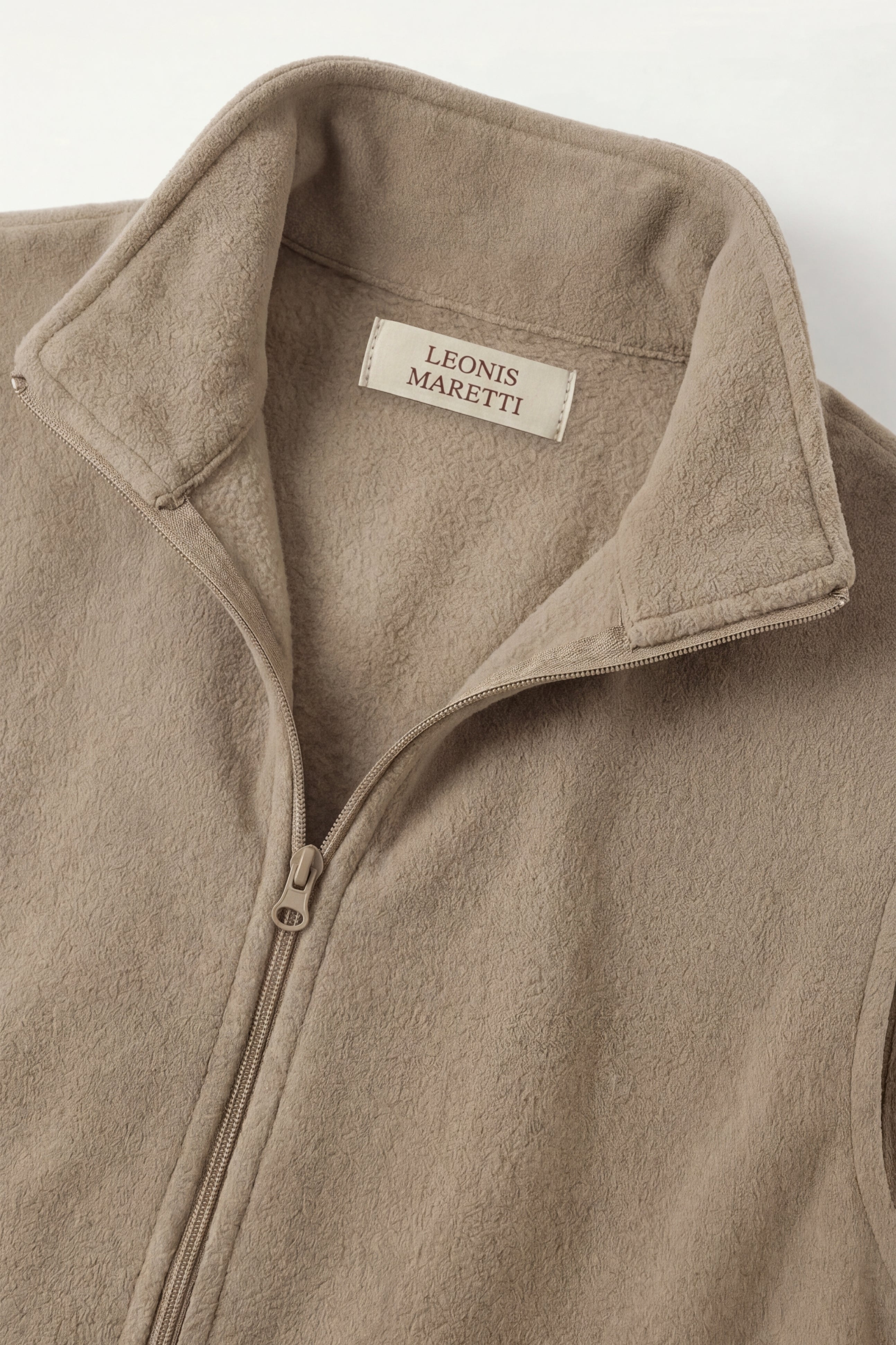Bormio Zip Fleece Vest Beige