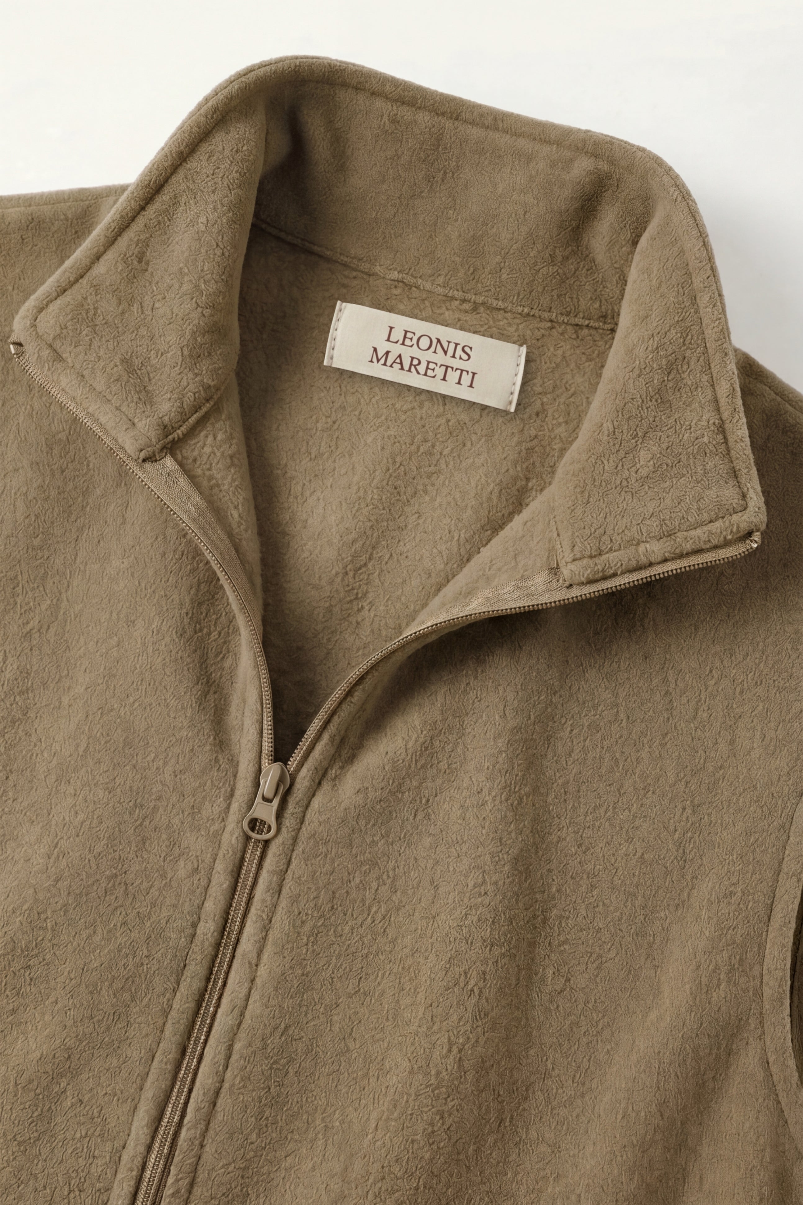 Bormio Zip Fleece Vest Khaki