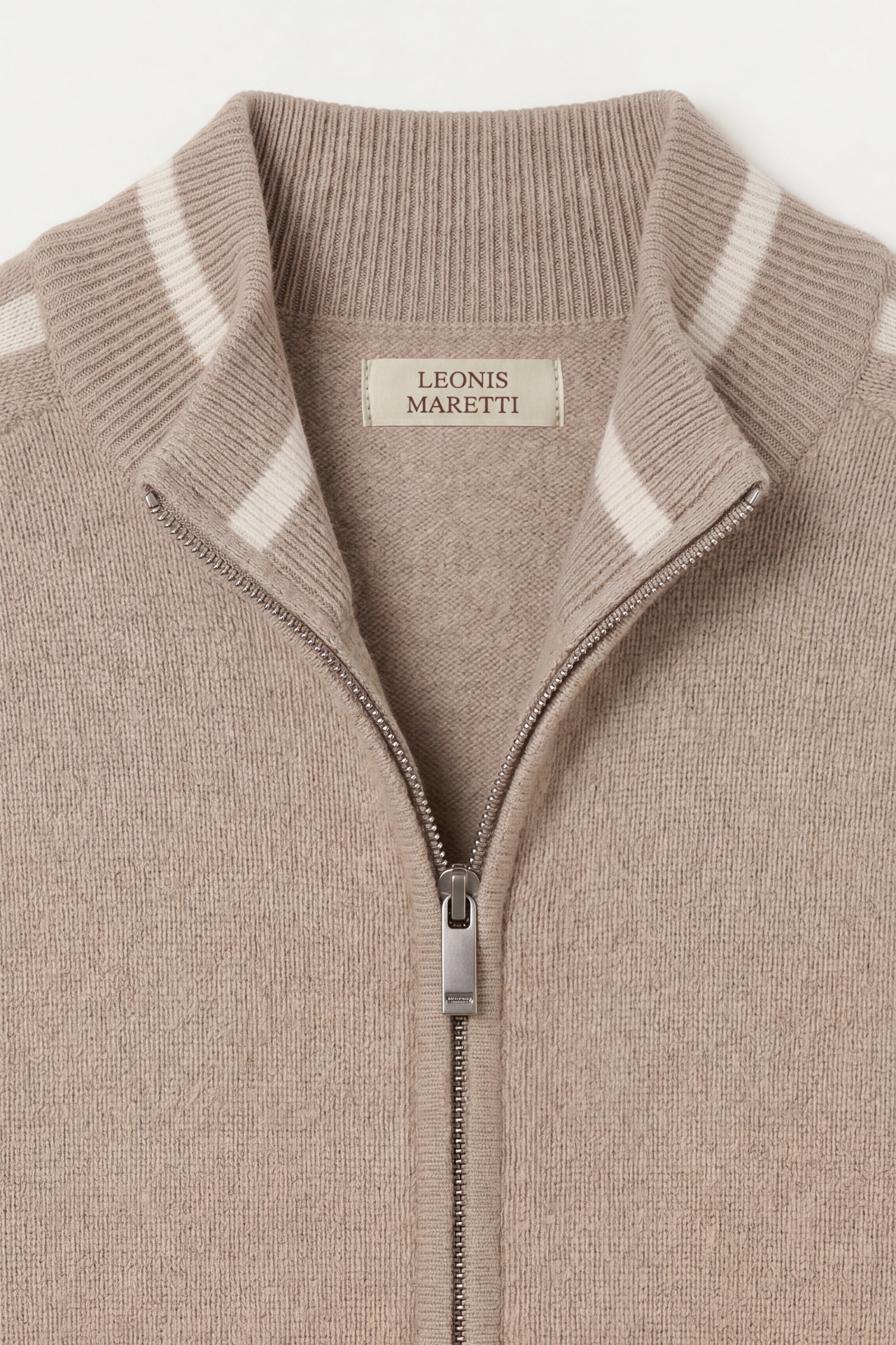Enzo Cashmere Full-Zip Set Camel