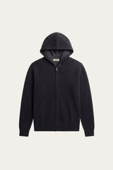 Novaro Hooded Zip Knit Grey/Black