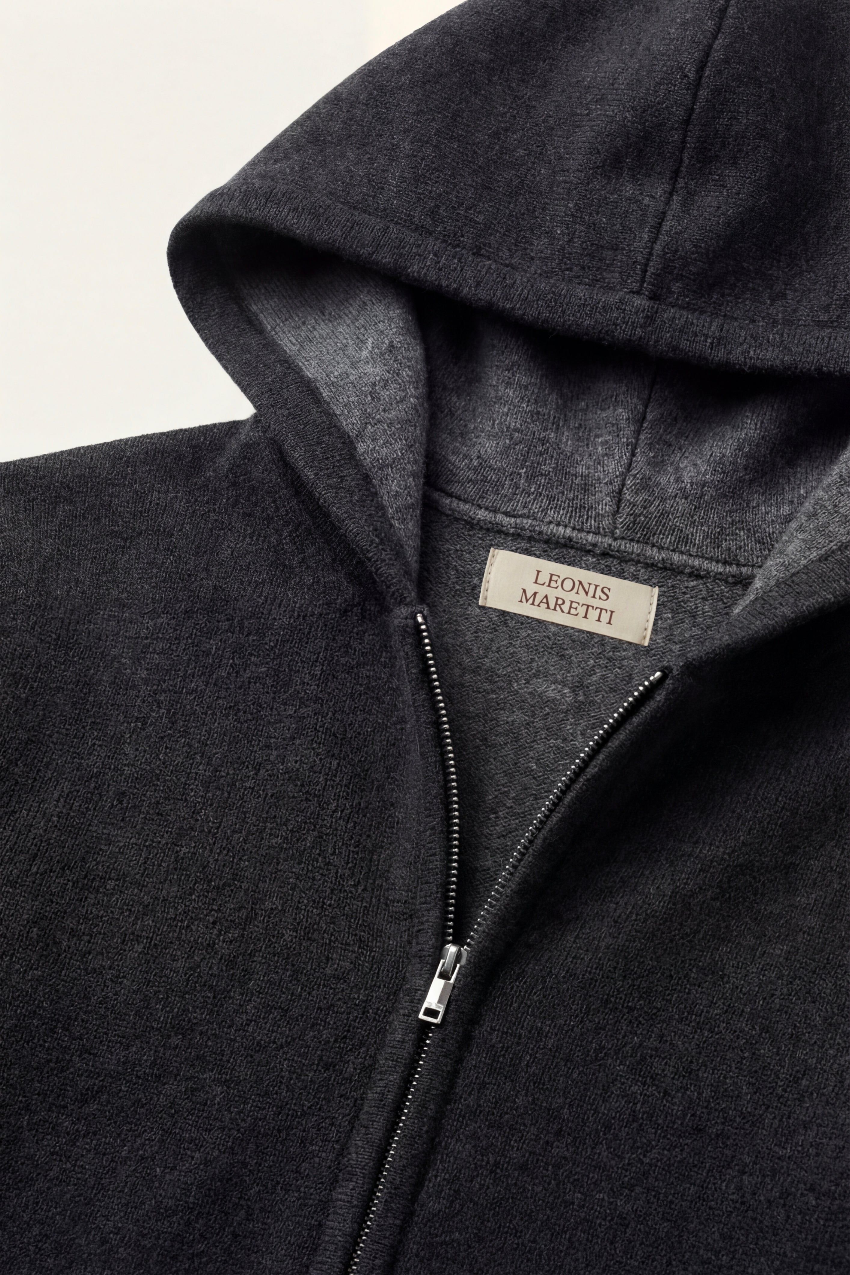 Novaro Hooded Zip Knit Grey/Black