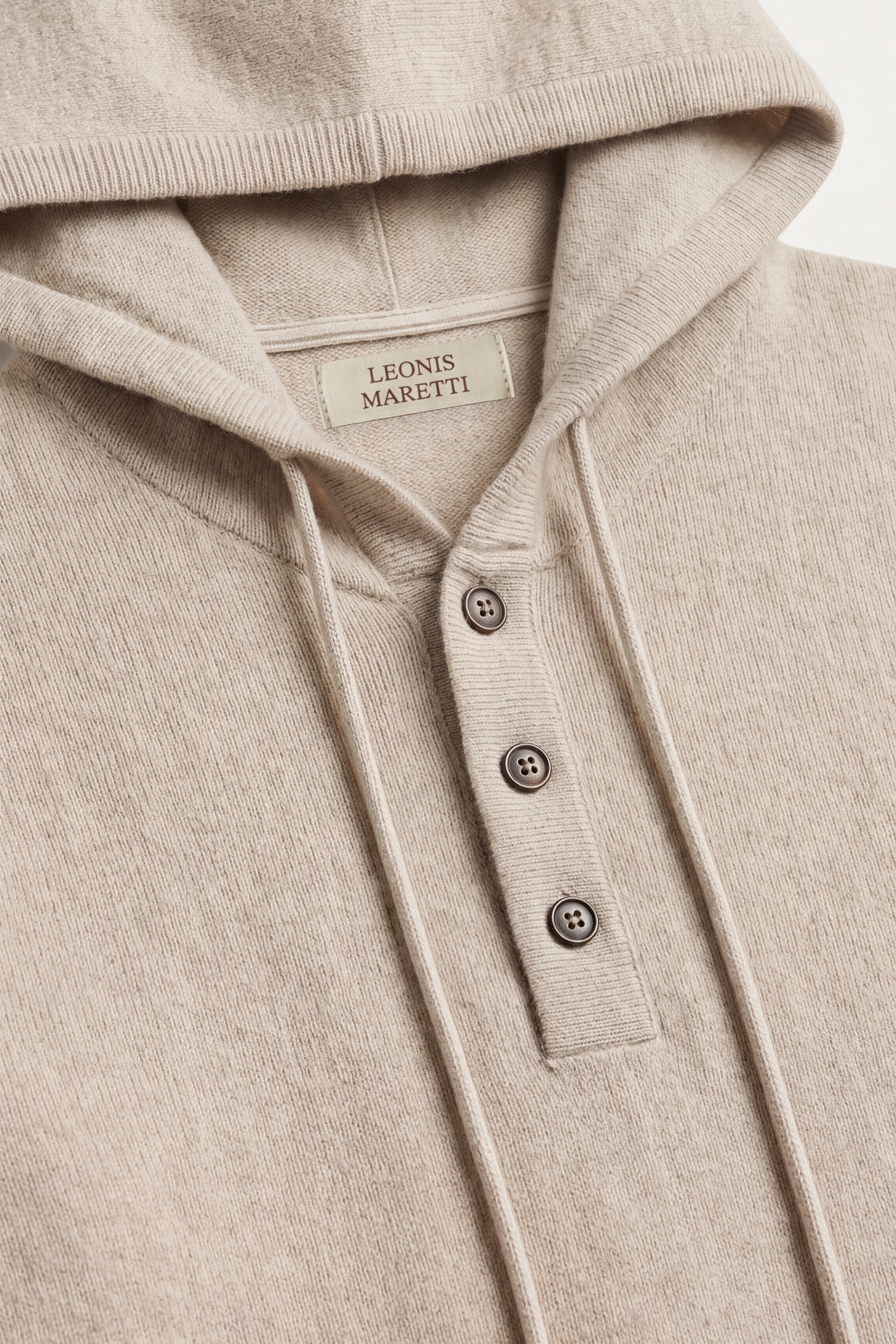 Taviano Hooded Knit Beige