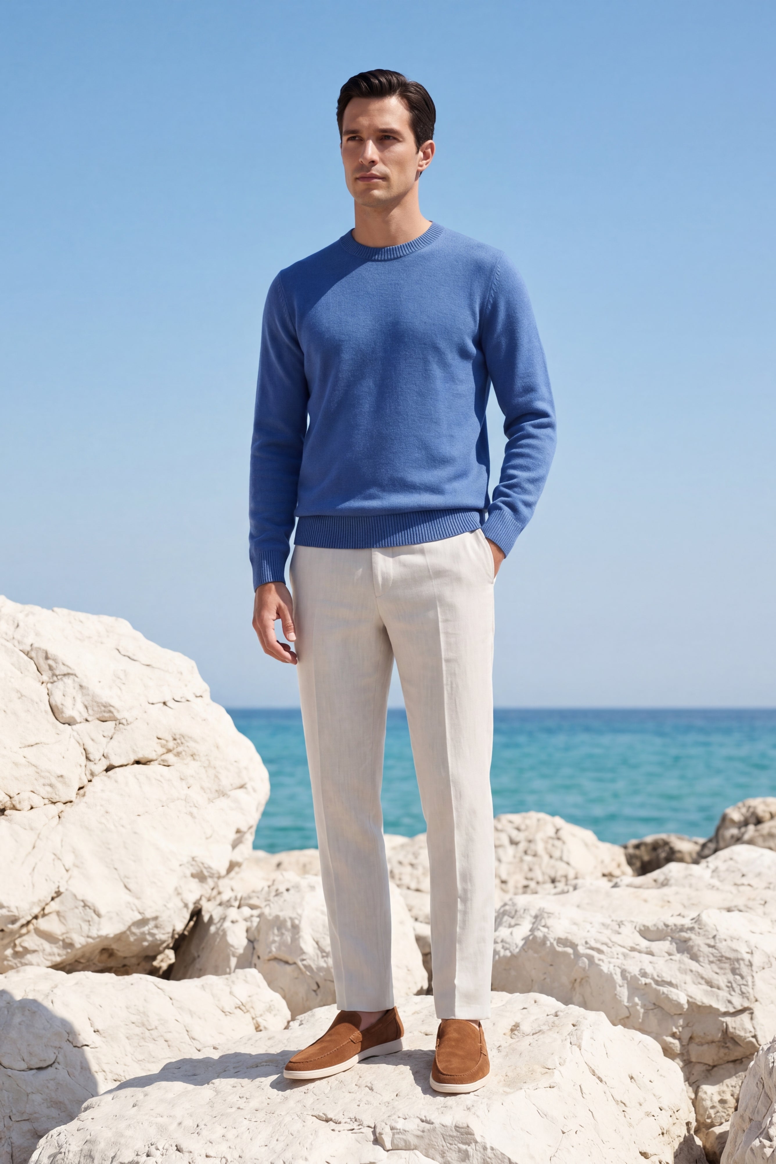 Taviani Cashmere Knit Blue