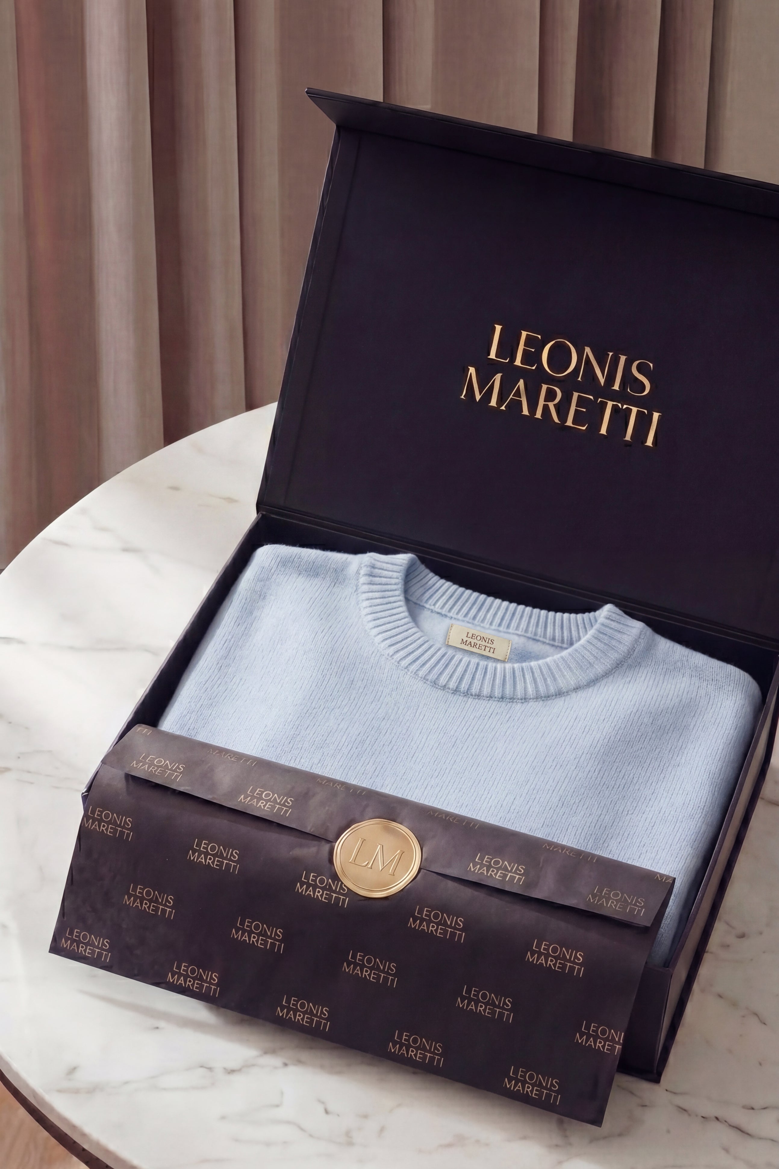 Taviani Cashmere Knit Light Blue