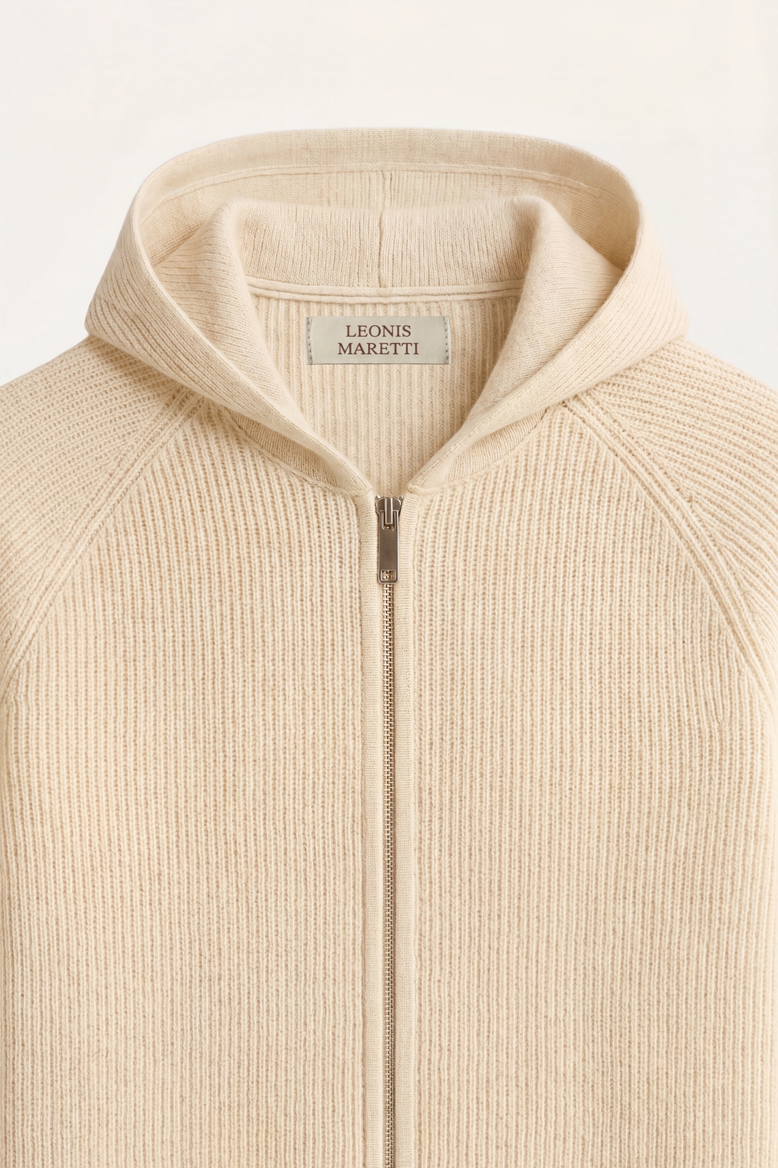 Amalfi Merino Hooded Sweater Beige