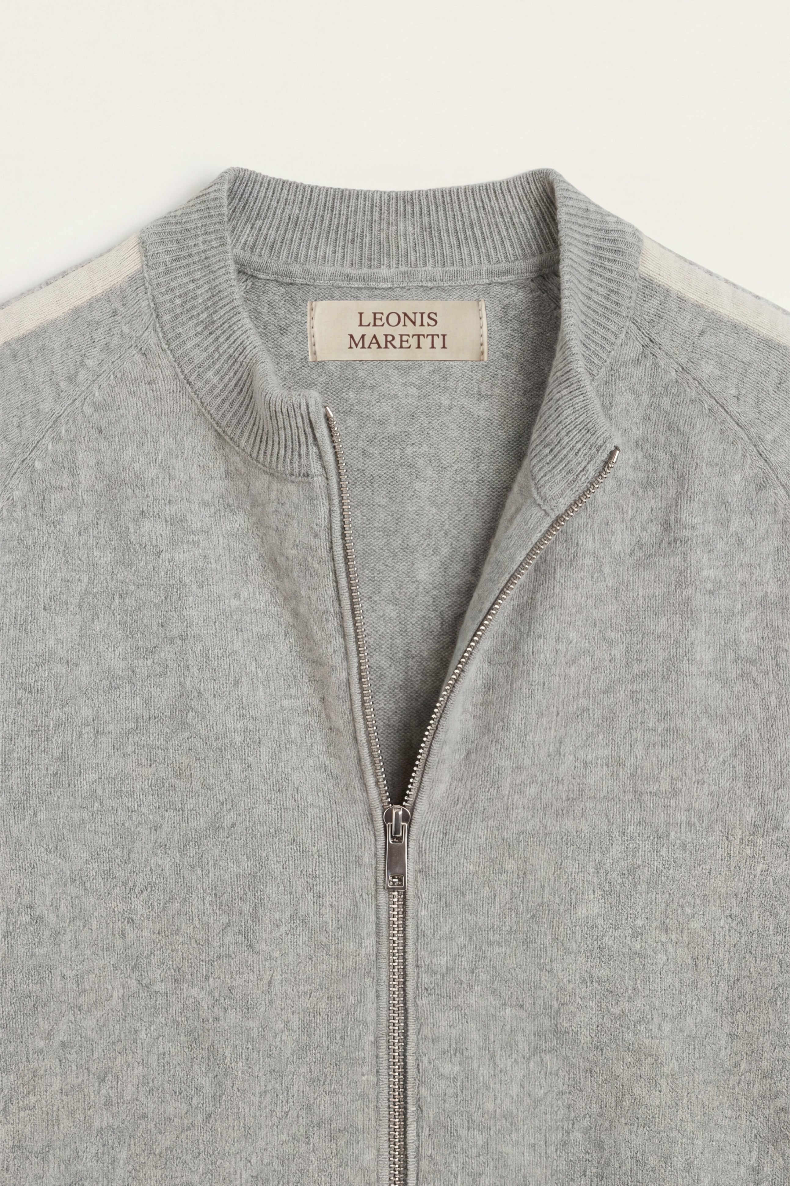 Lorenti Cashmere Zip Knit Grey