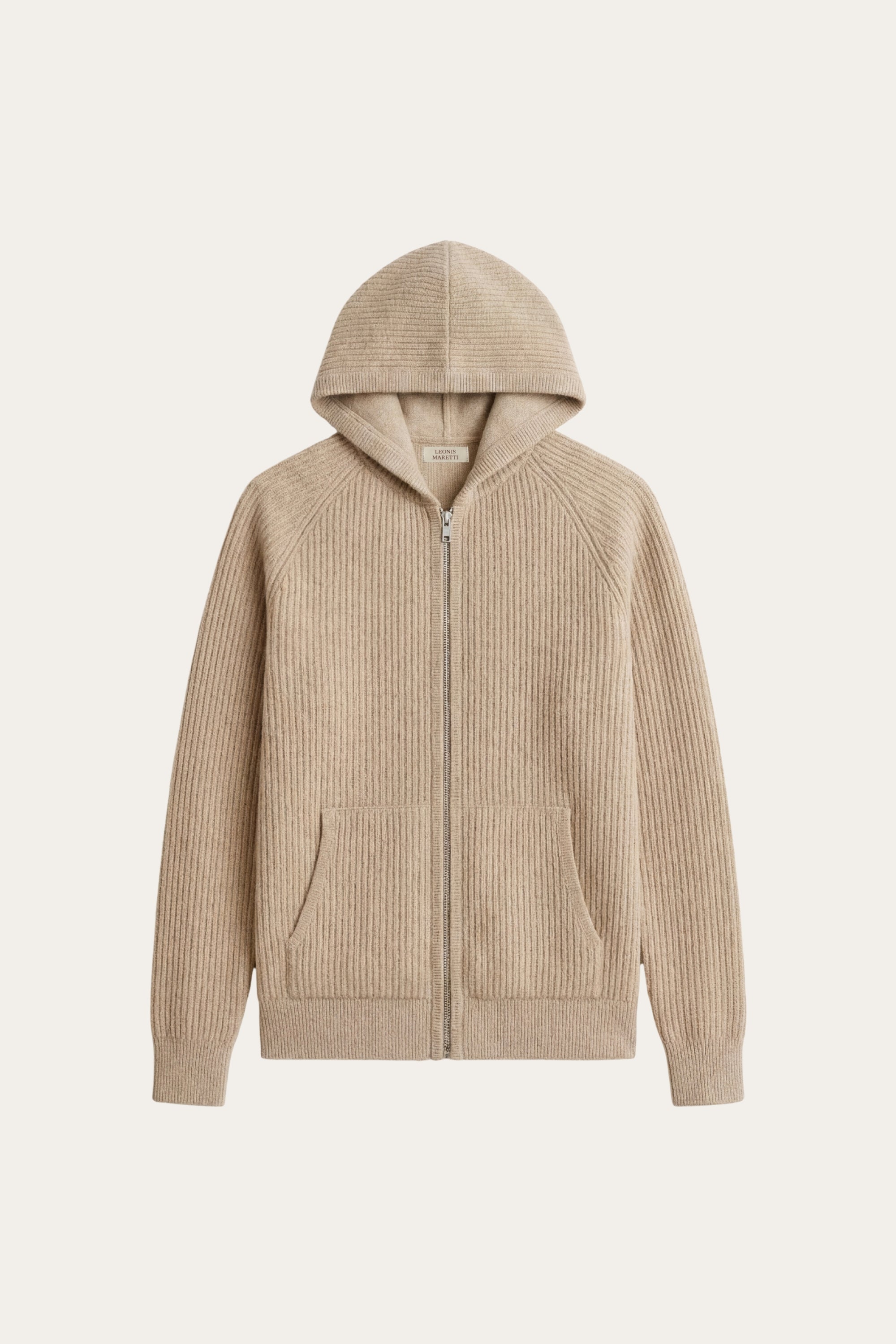 Sorrento Hooded Knit Light Brown