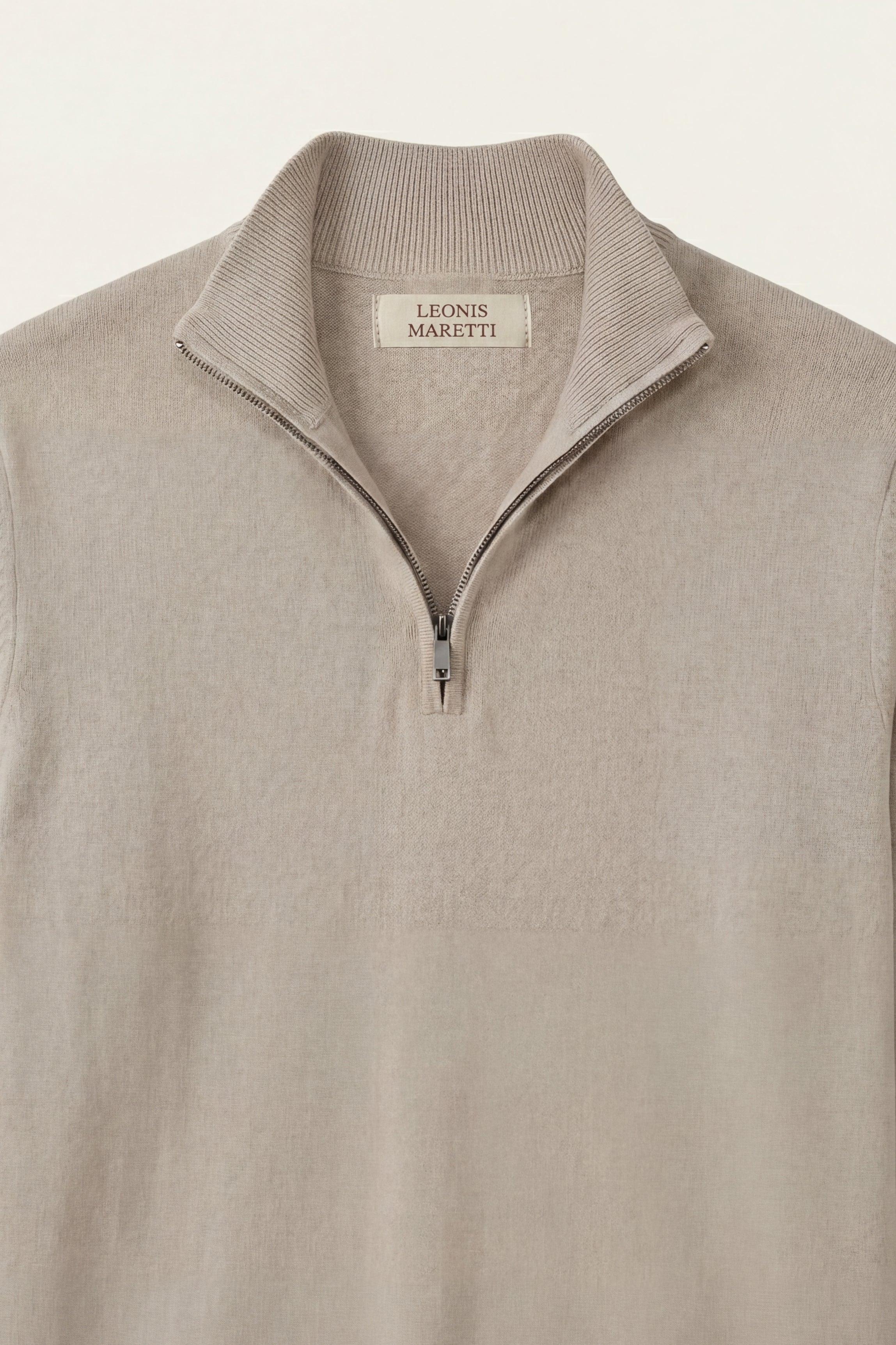 Arlino Quarter Zip Knit Beige