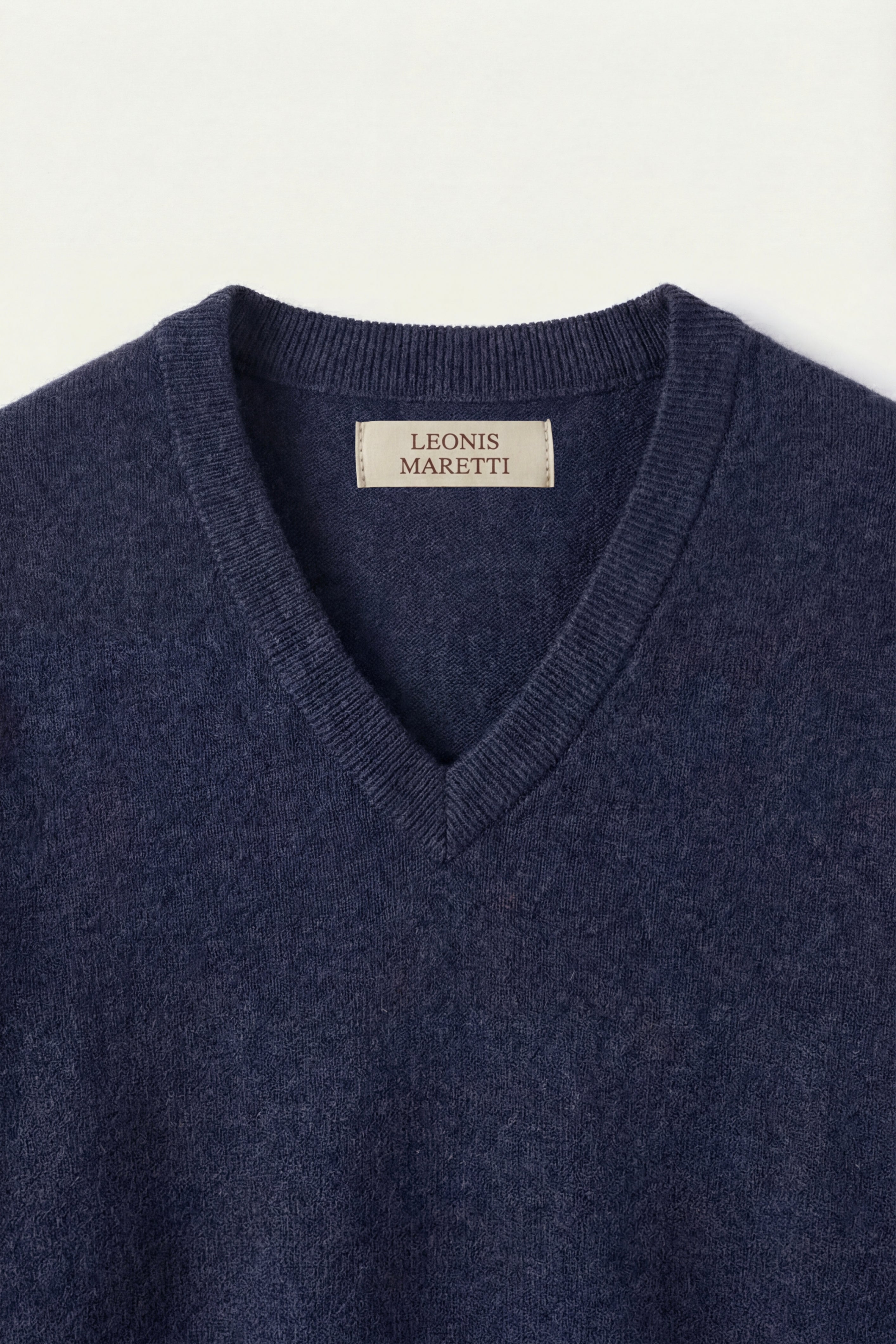 Merano V-Neck Knit Sweater Navy
