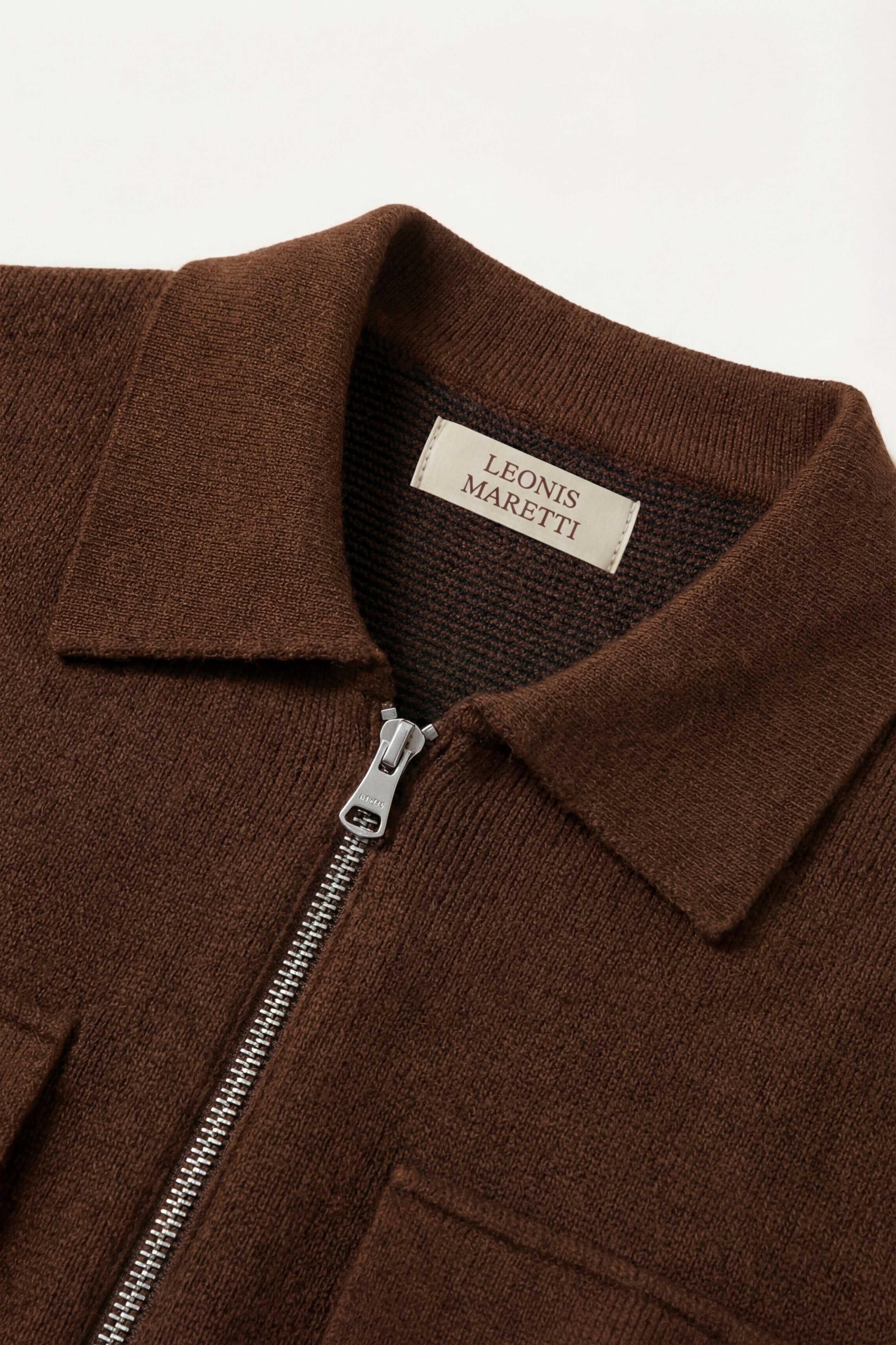 Orvello Dual-Zip Wool Cardigan Caramel