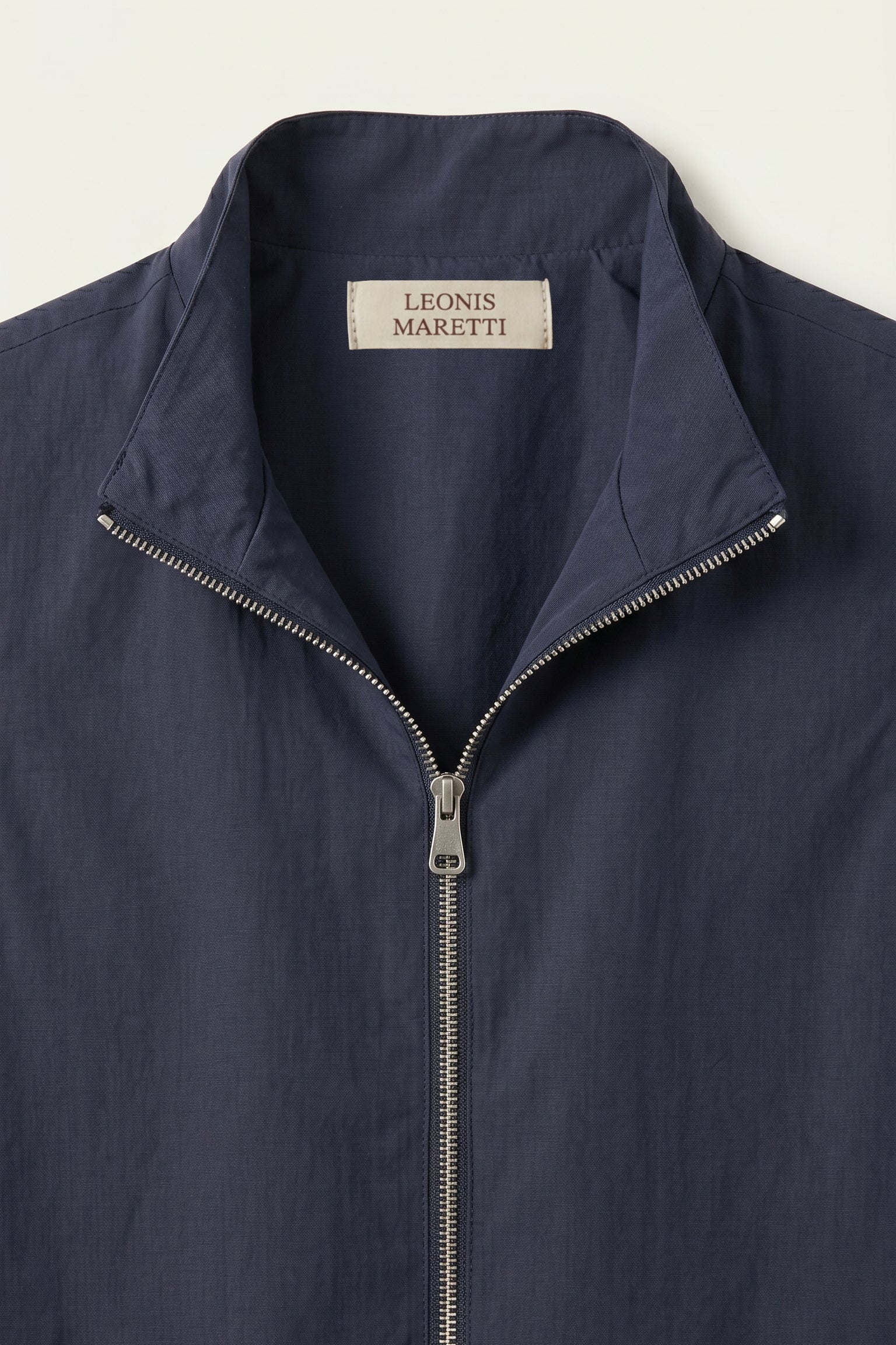 Valeno Stand-Collar Zip Vest Navy Blue