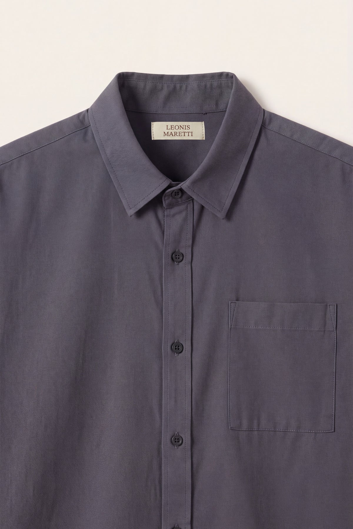 Spoleto Cotton Overshirt Charcoal