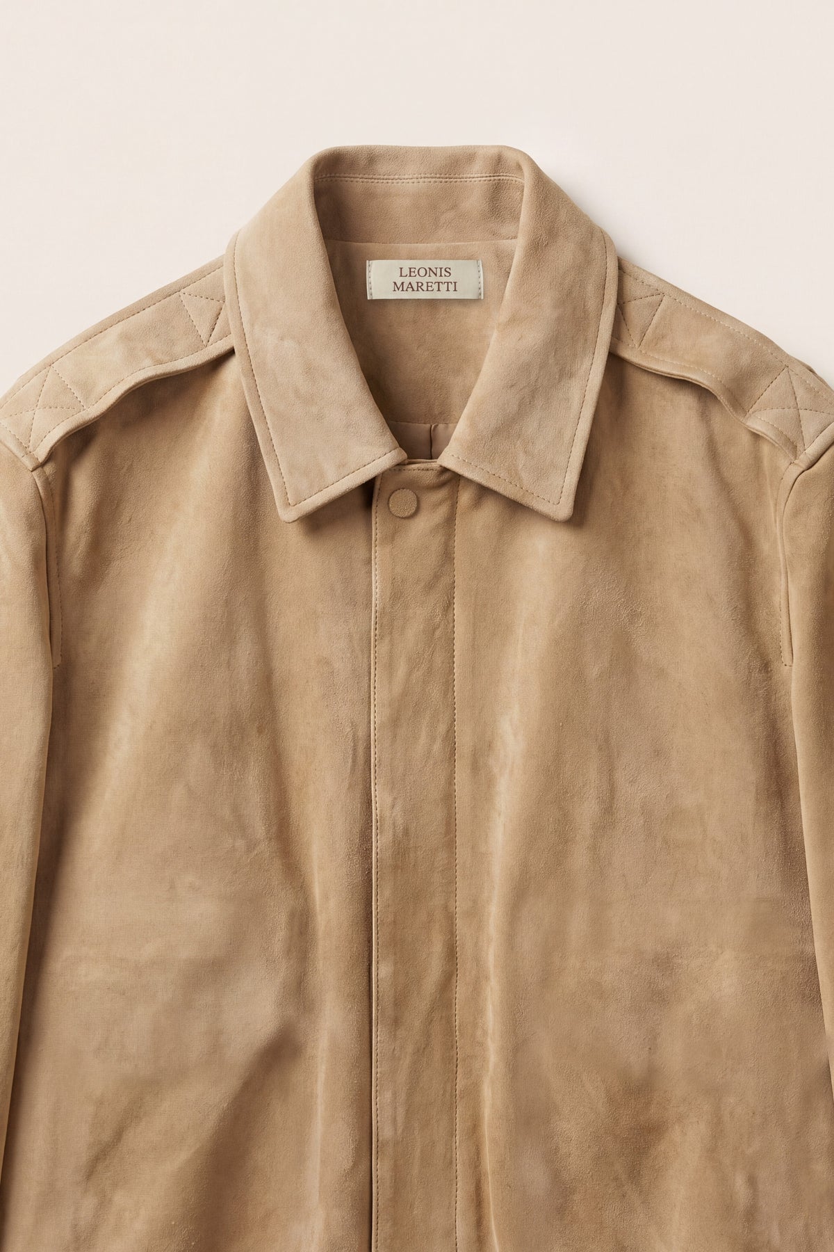 Leonis Suede Jacket Beige