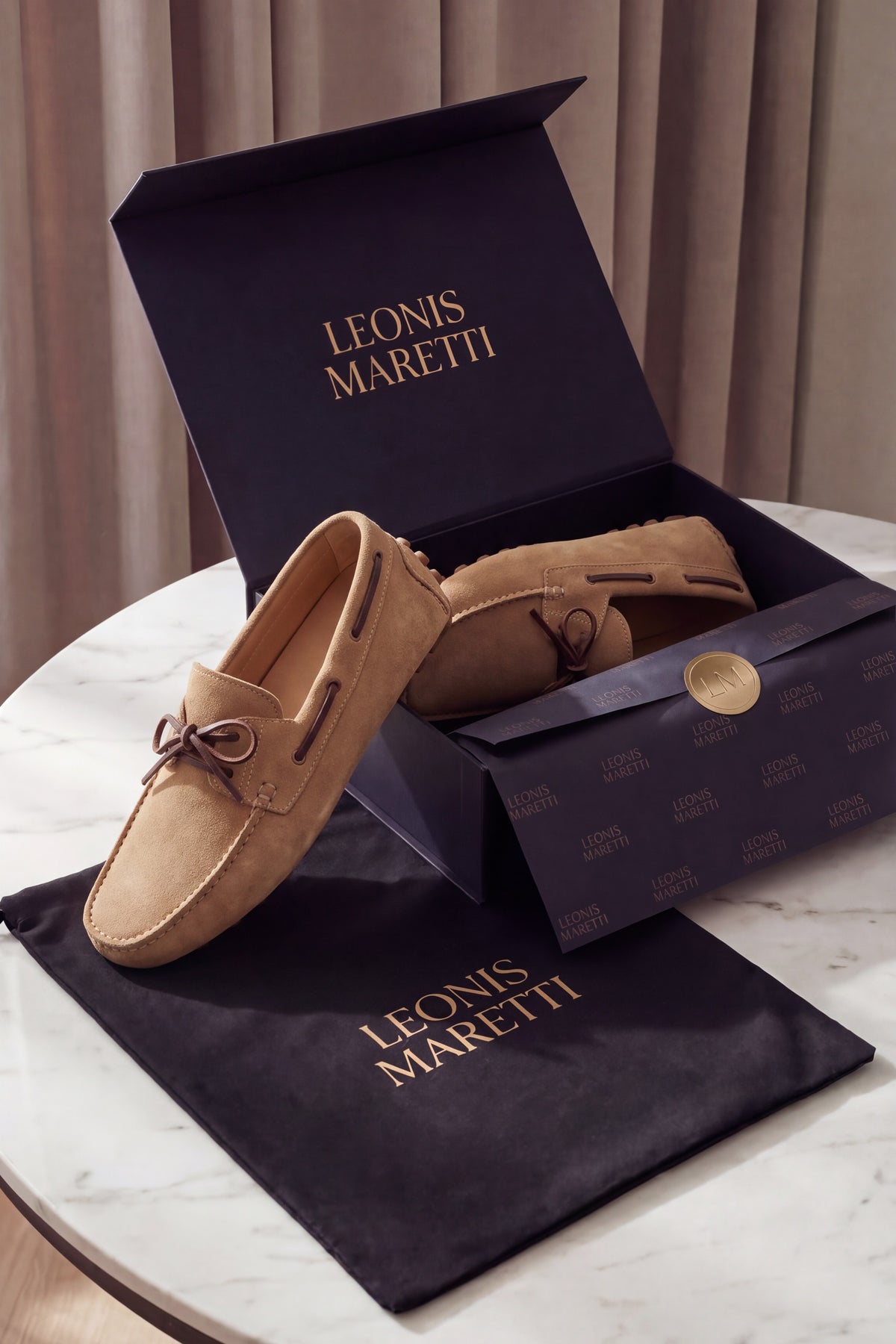 Urbino Driving Loafers Camel