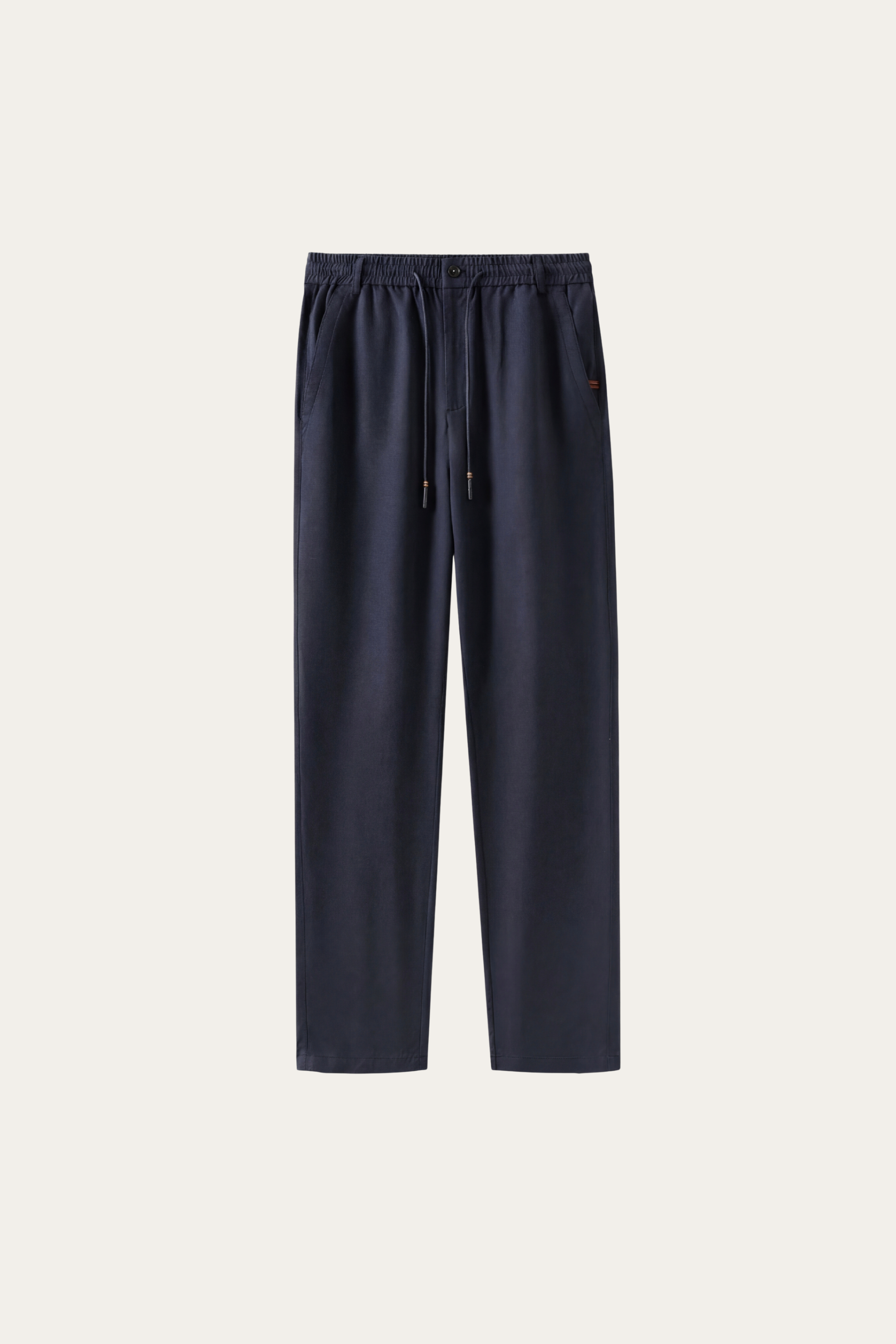Monteria Stretch Linen Trouser Navy