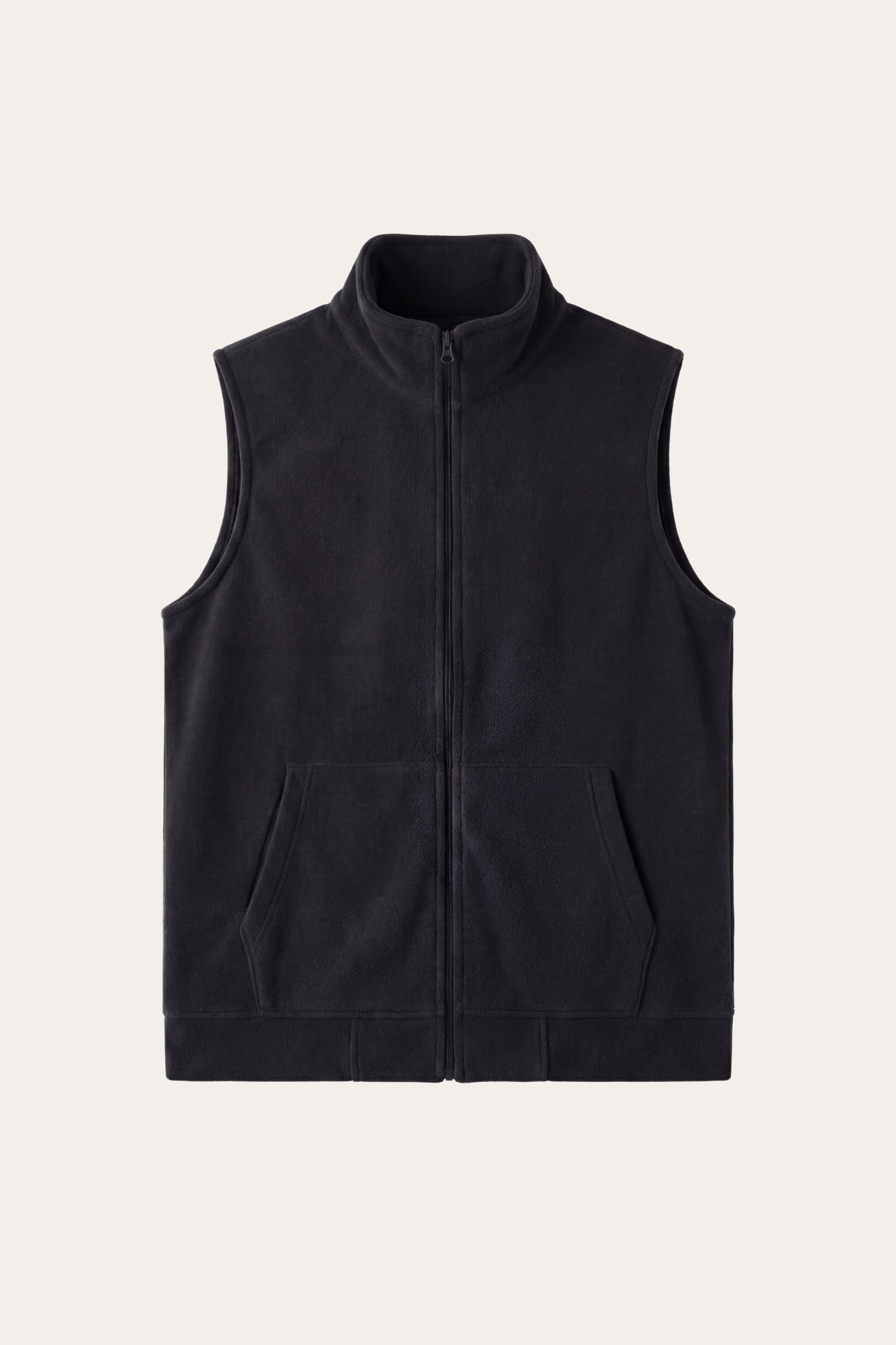 Bormio Zip Fleece Vest Black