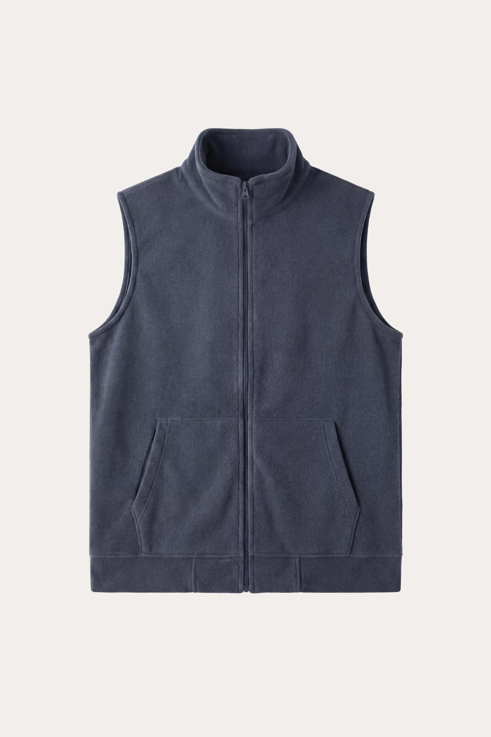 Bormio Zip Fleece Vest Blue Grey