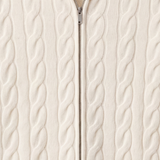 Massimo Zip Cardigan Cream