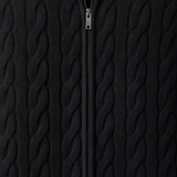 Massimo Zip Cardigan Black