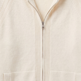 Fermo Cashmere Zipped Hoodie Cream