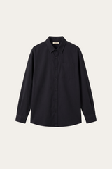 Spoleto Cotton Overshirt Black