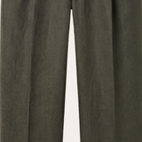 Morino Pleated Trousers Olive