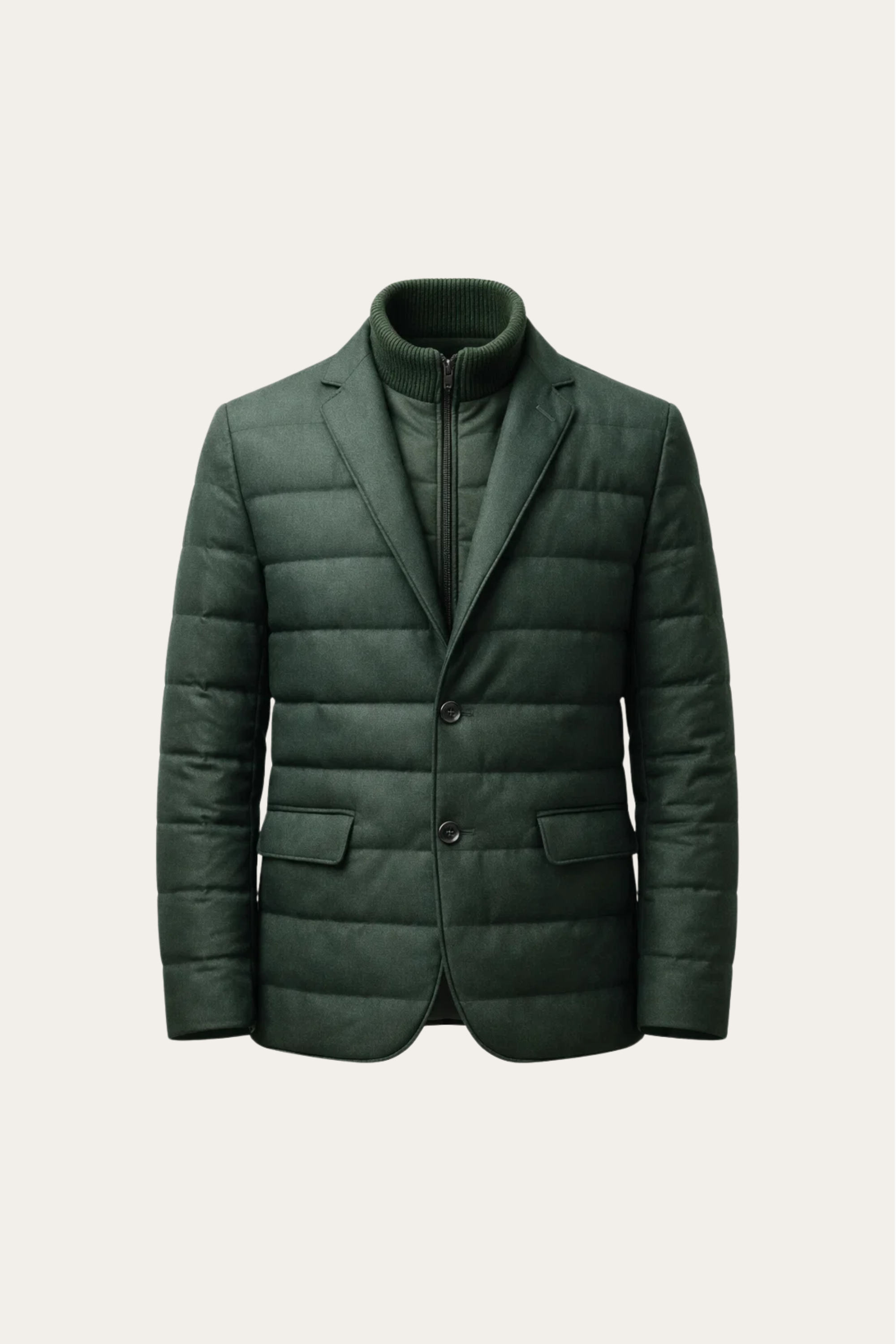 Corrado Quilted Hybrid Jacket Green