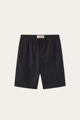 Rimini Linen Drawstring Shorts Black