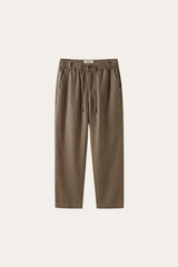 Monteria Stretch Linen Trouser Olive