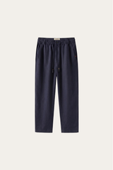 Monteria Stretch Linen Trouser Navy