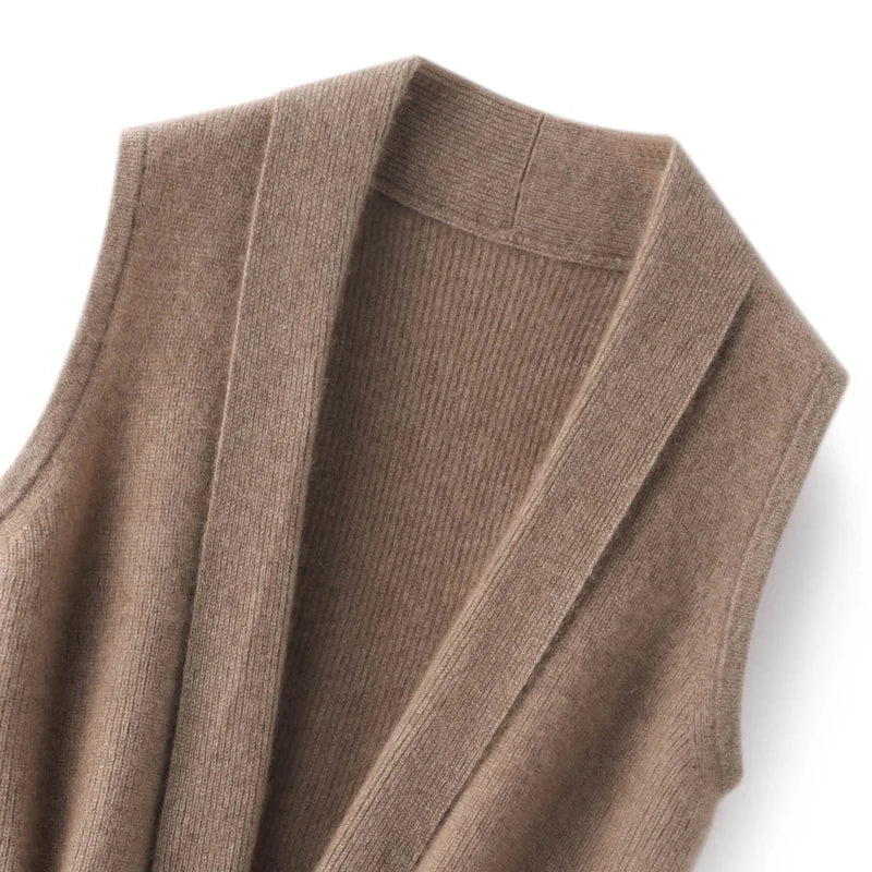 Cashmere Tie Vest