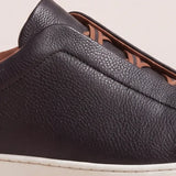 Leomar V2 Leather Slip-On Black Tan