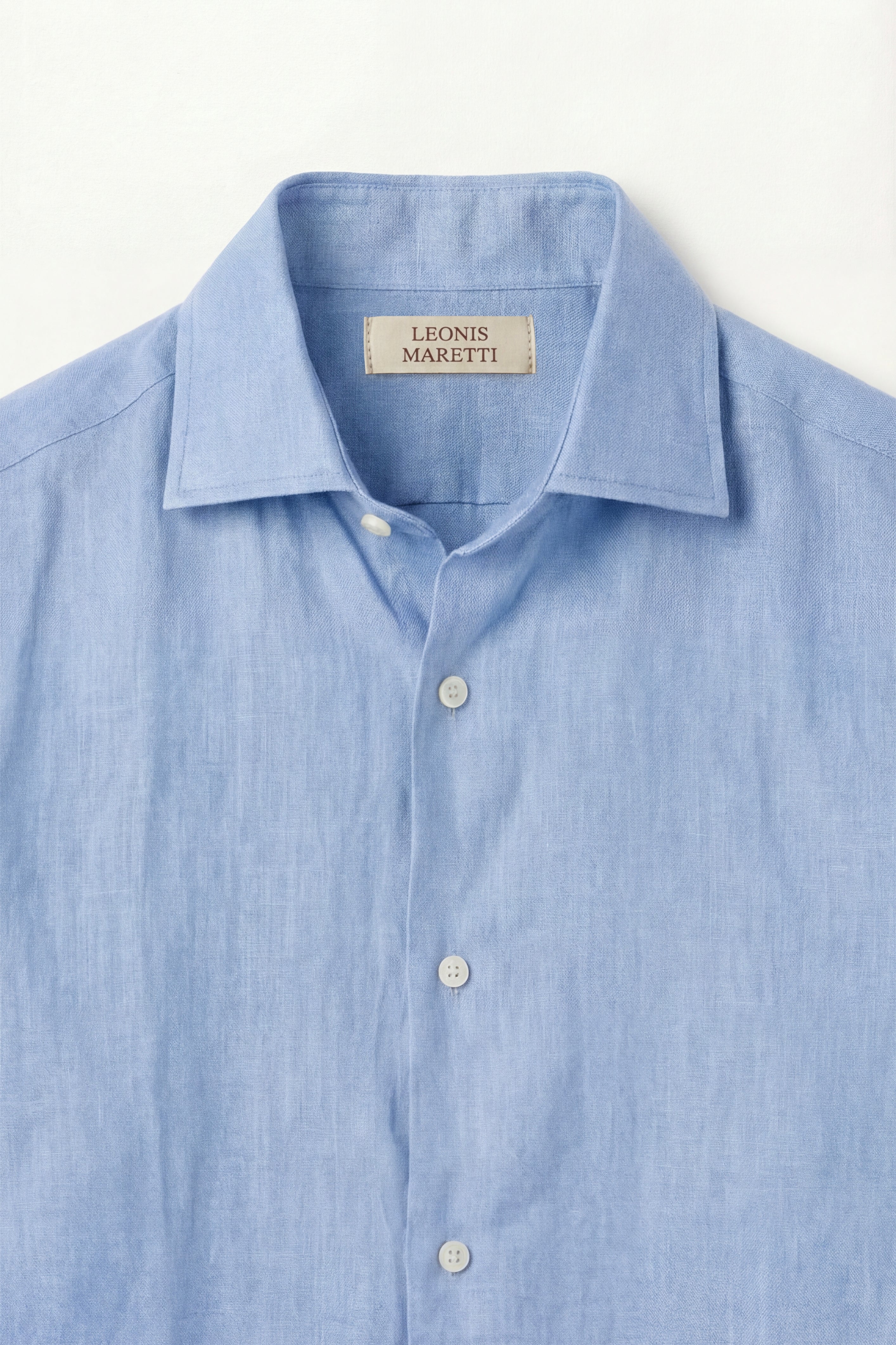 Silano Linen Shirt Light Blue
