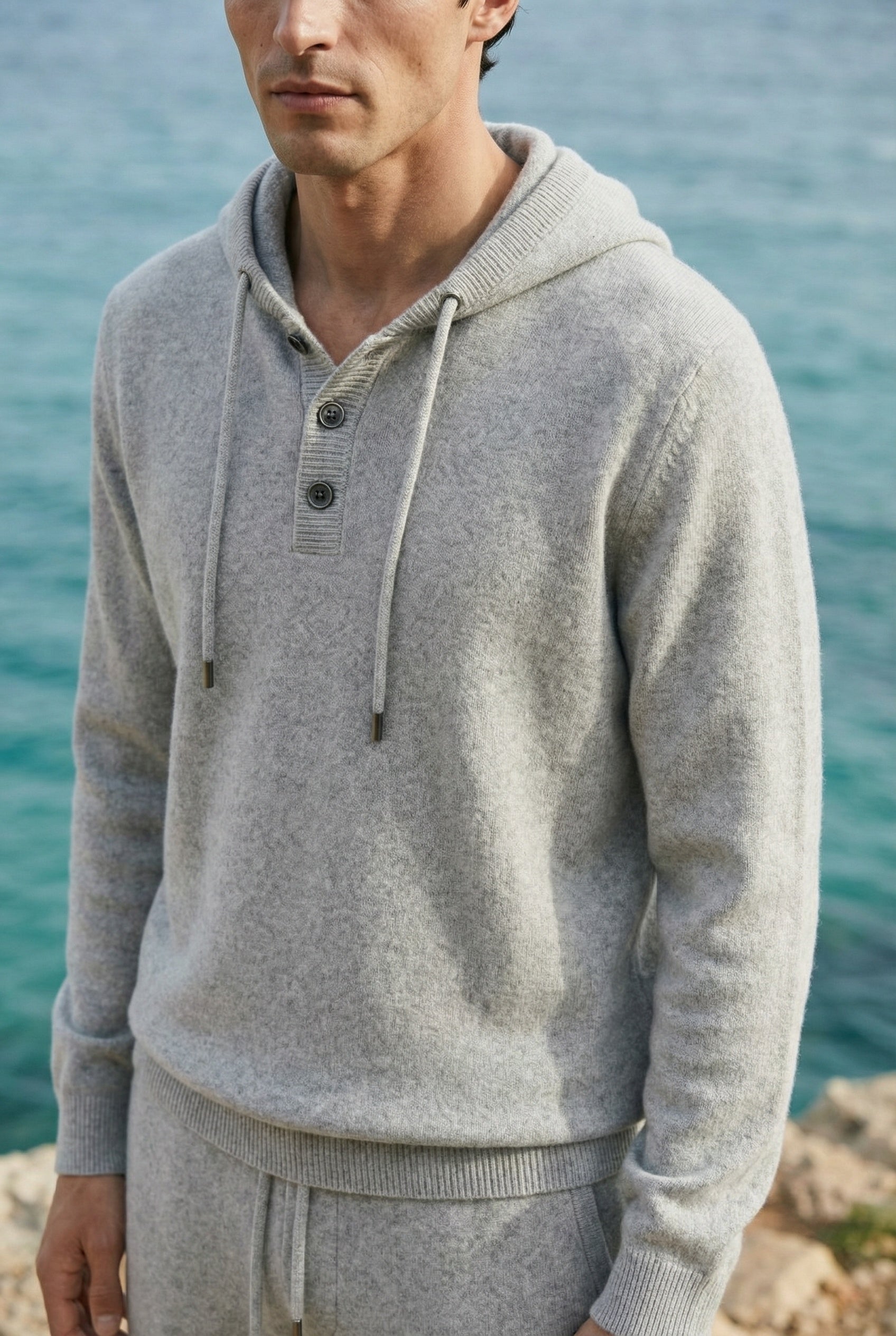 Sorelli Knit Hooded Set Grey