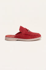 Maretti Buckle Mule Red
