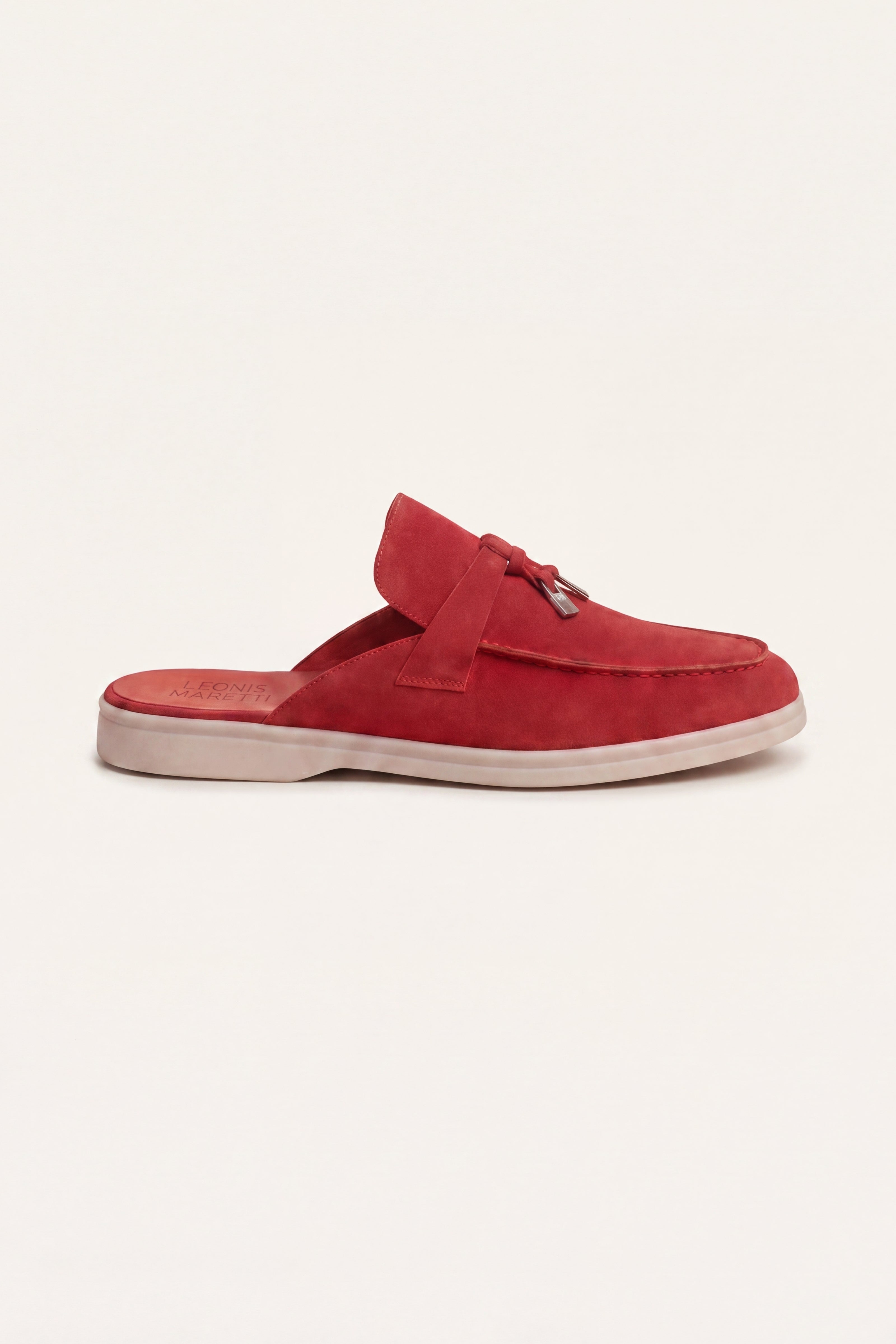 Maretti Buckle Mule Red