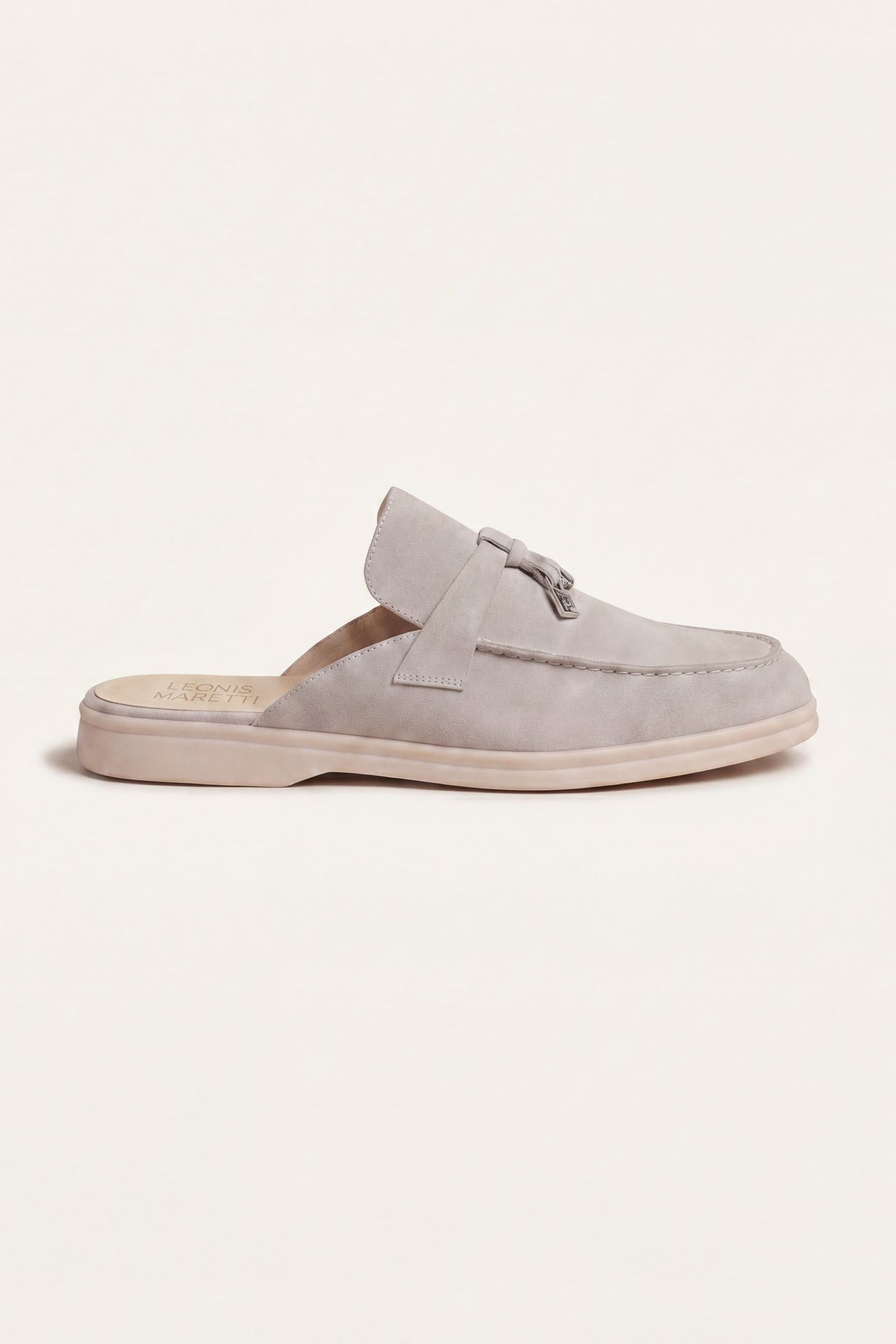 Maretti Buckle Mule Light Beige